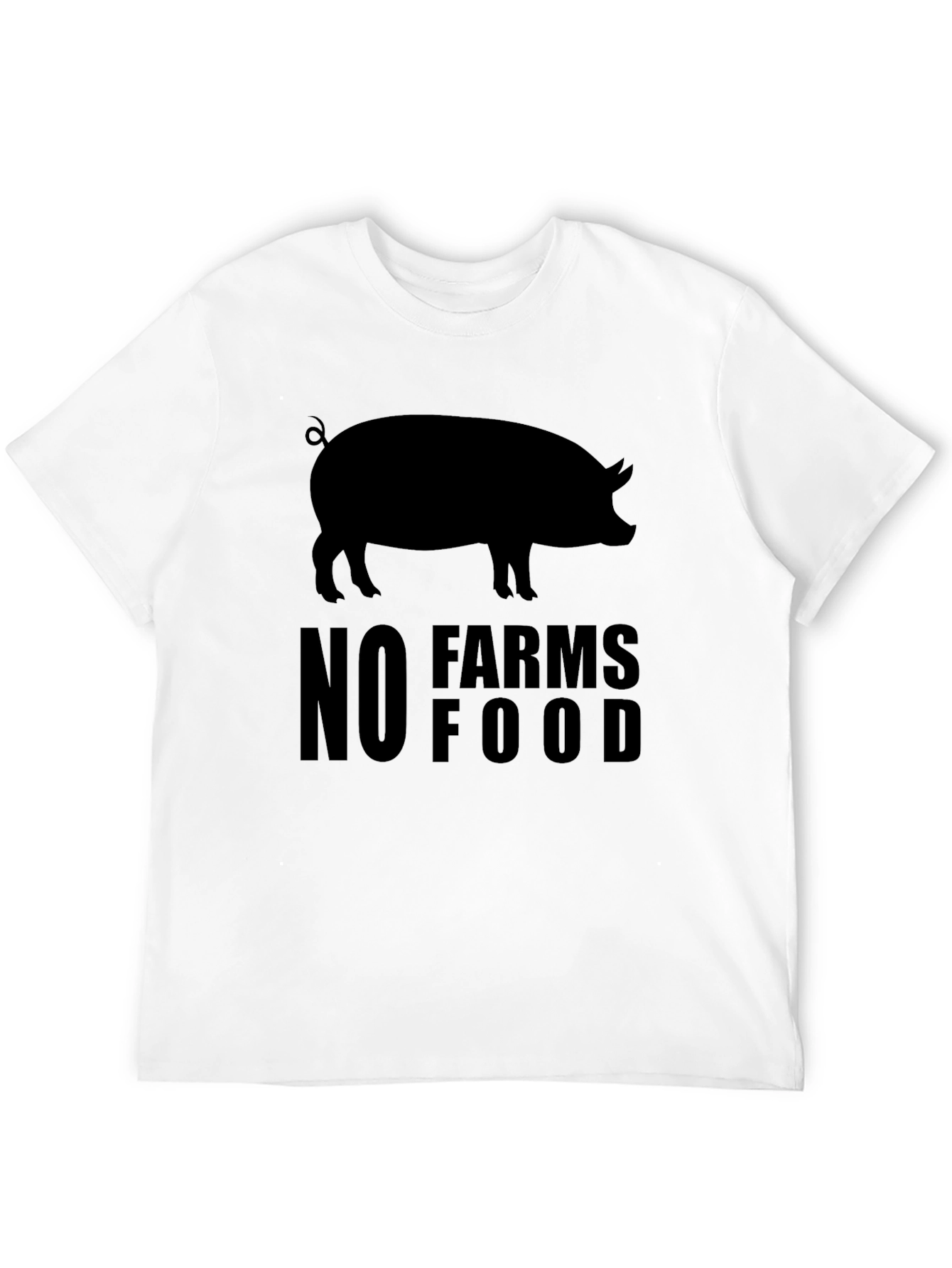 No Farms No Food Pig T-Shirt