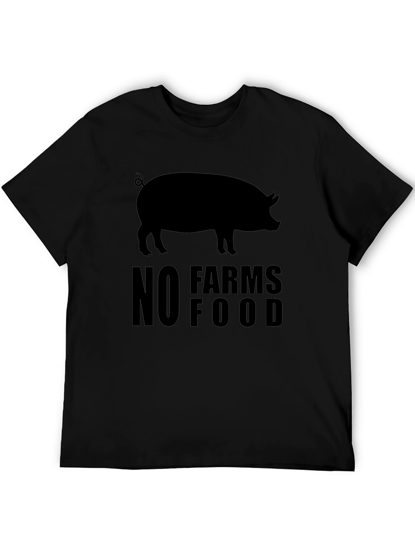 No Farms No Food Pig T-Shirt