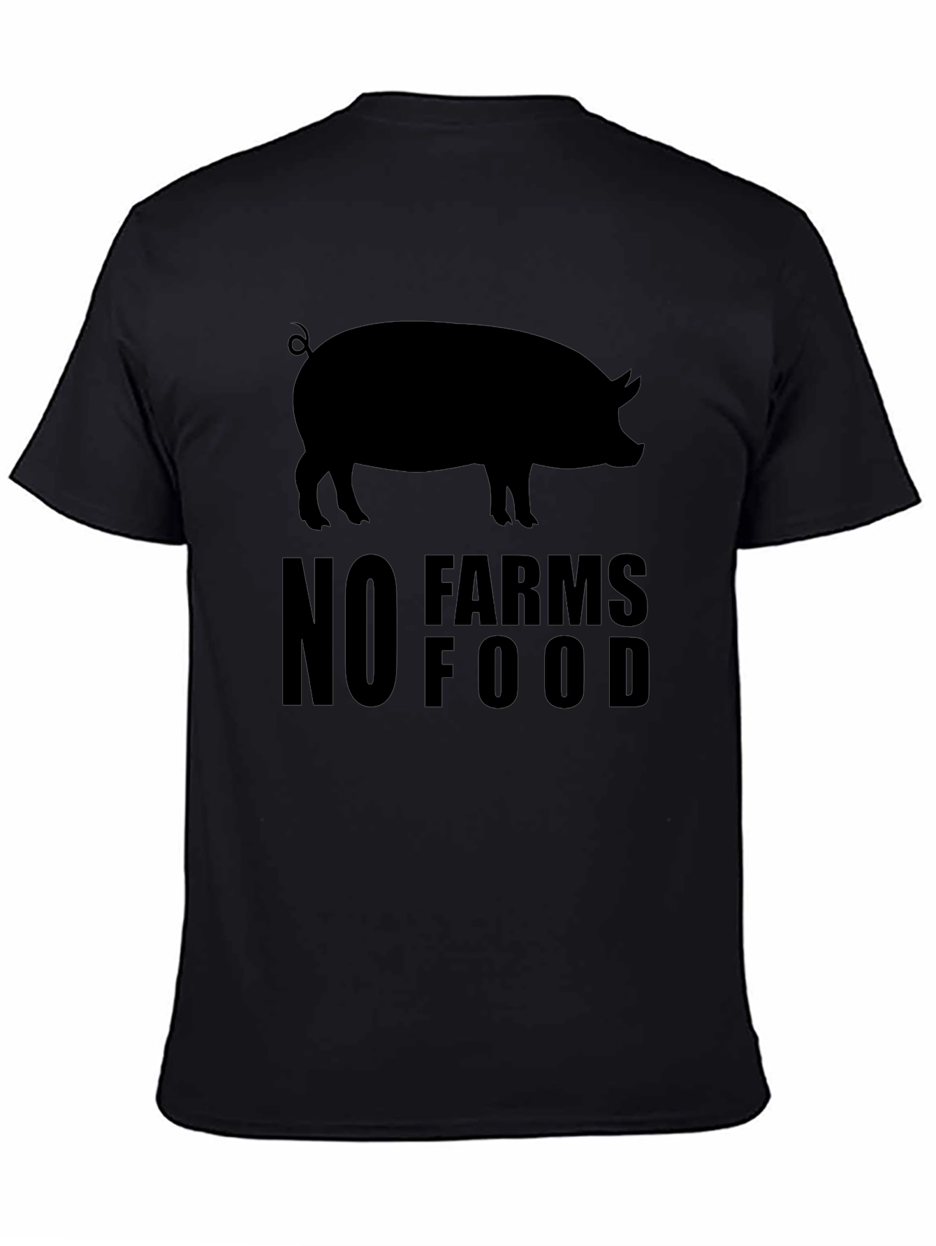 No Farms No Food Pig T-Shirt