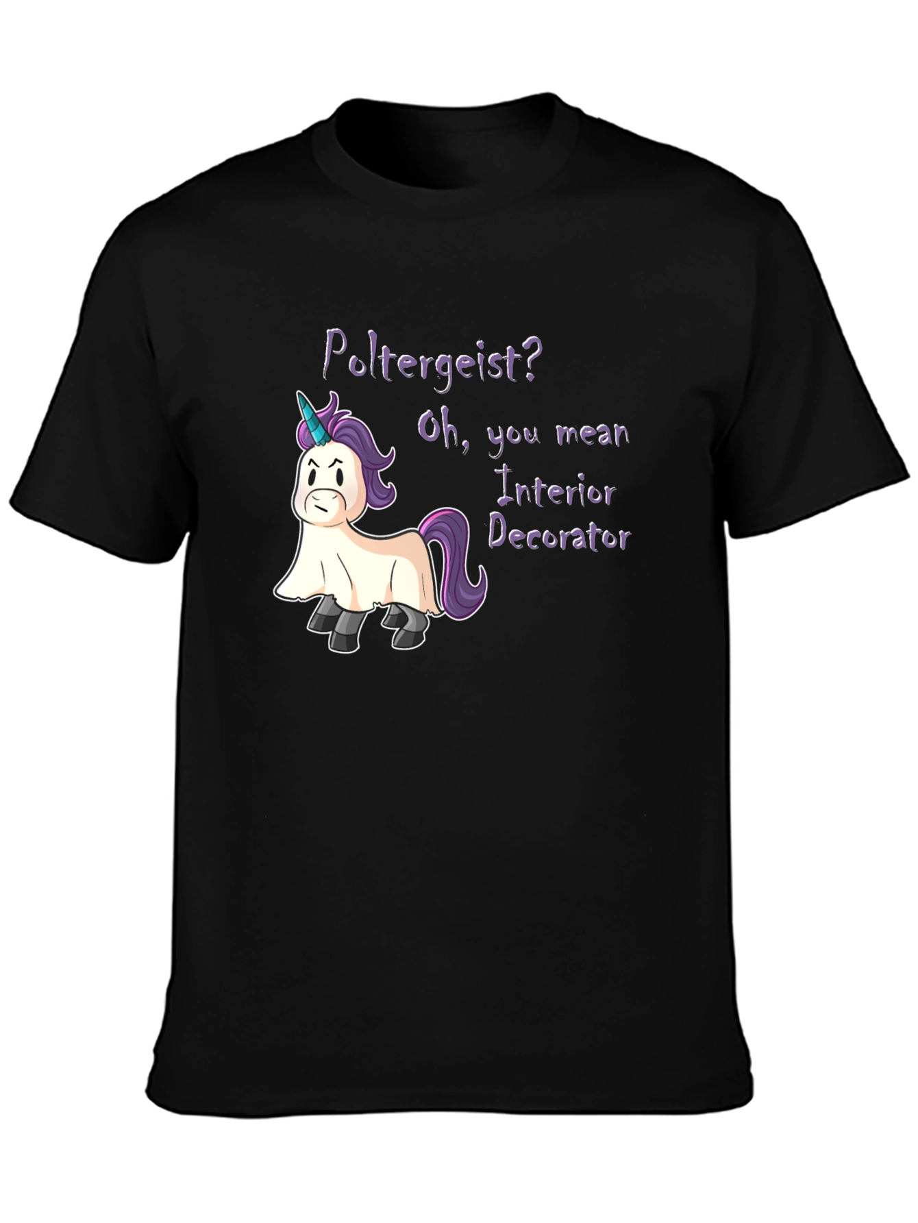 Poltergeist Unicorn Humor T-Shirt