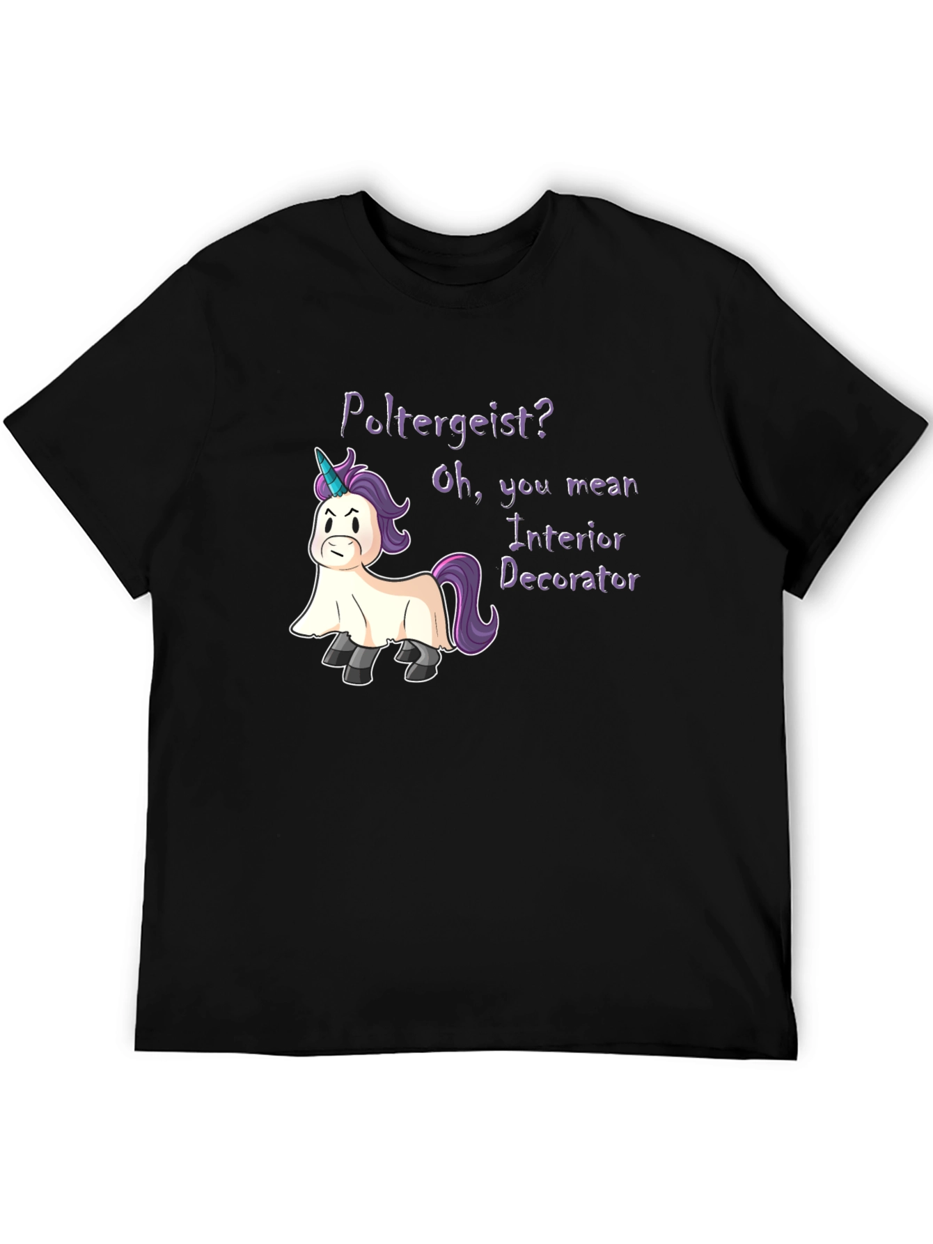 Poltergeist Unicorn Humor T-Shirt
