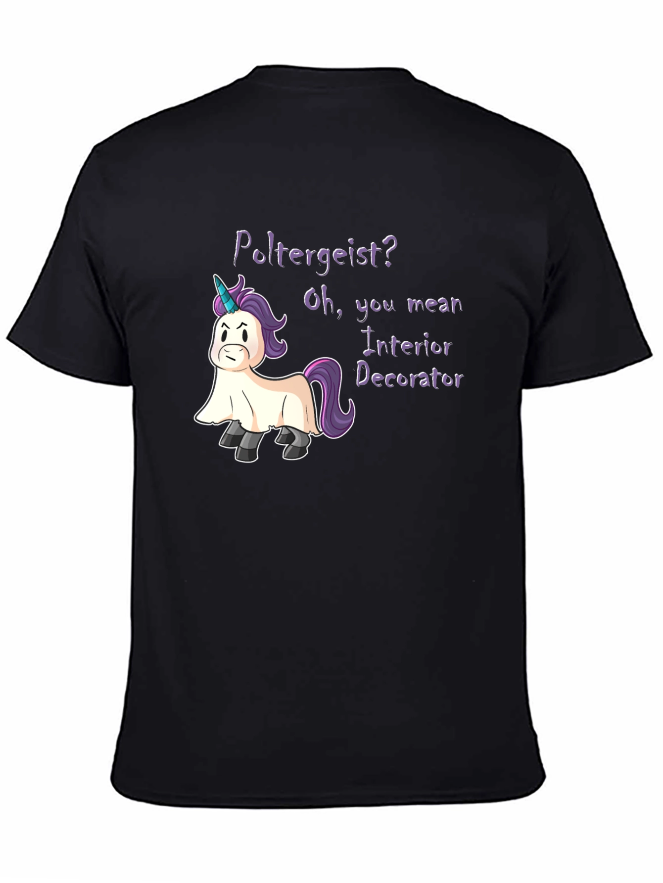 Poltergeist Unicorn Humor T-Shirt