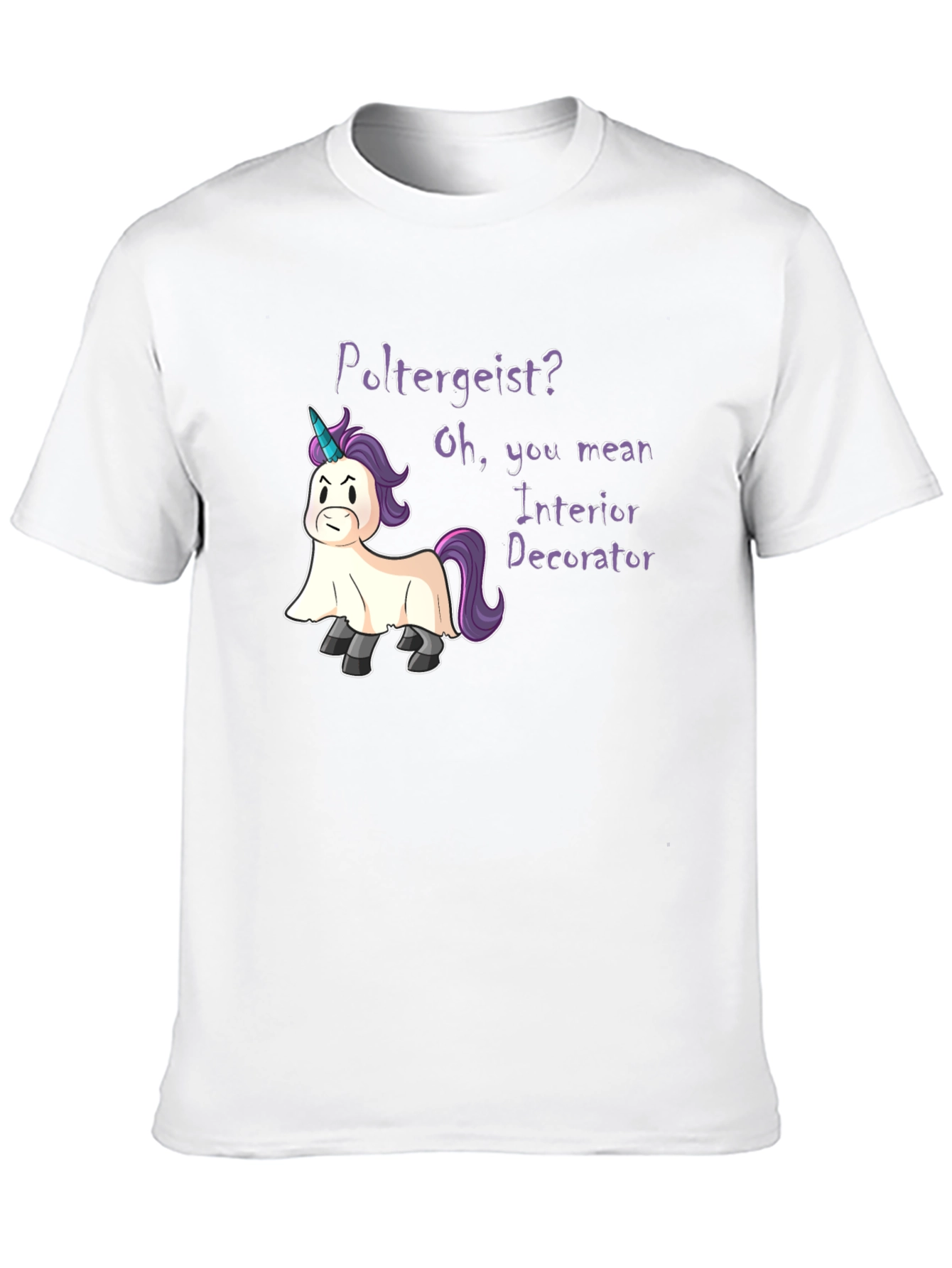 Poltergeist Unicorn Humor T-Shirt