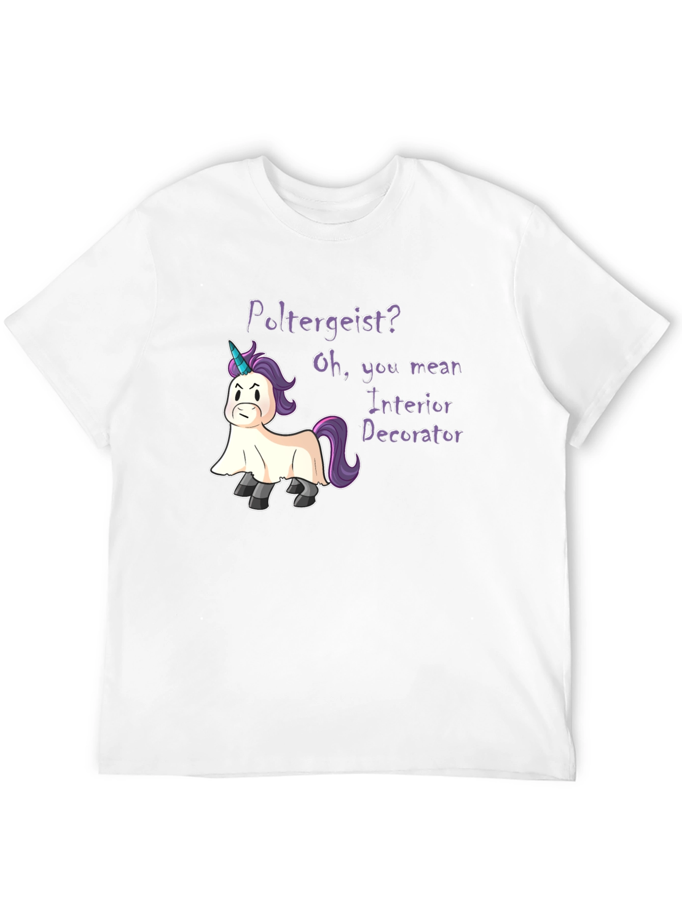 Poltergeist Unicorn Humor T-Shirt