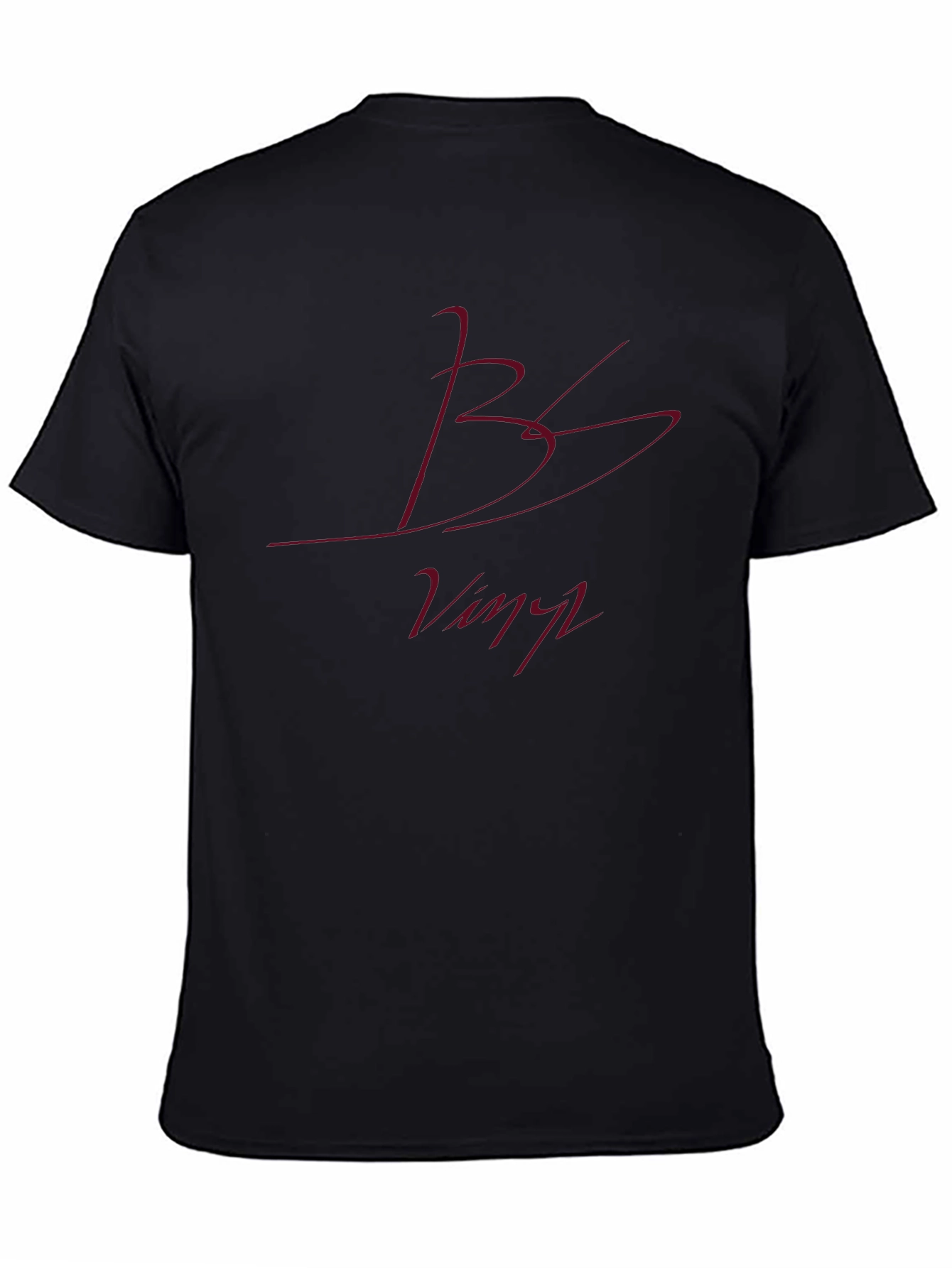 BS Vinyl Graphic Tee - Black Casual T-Shirt