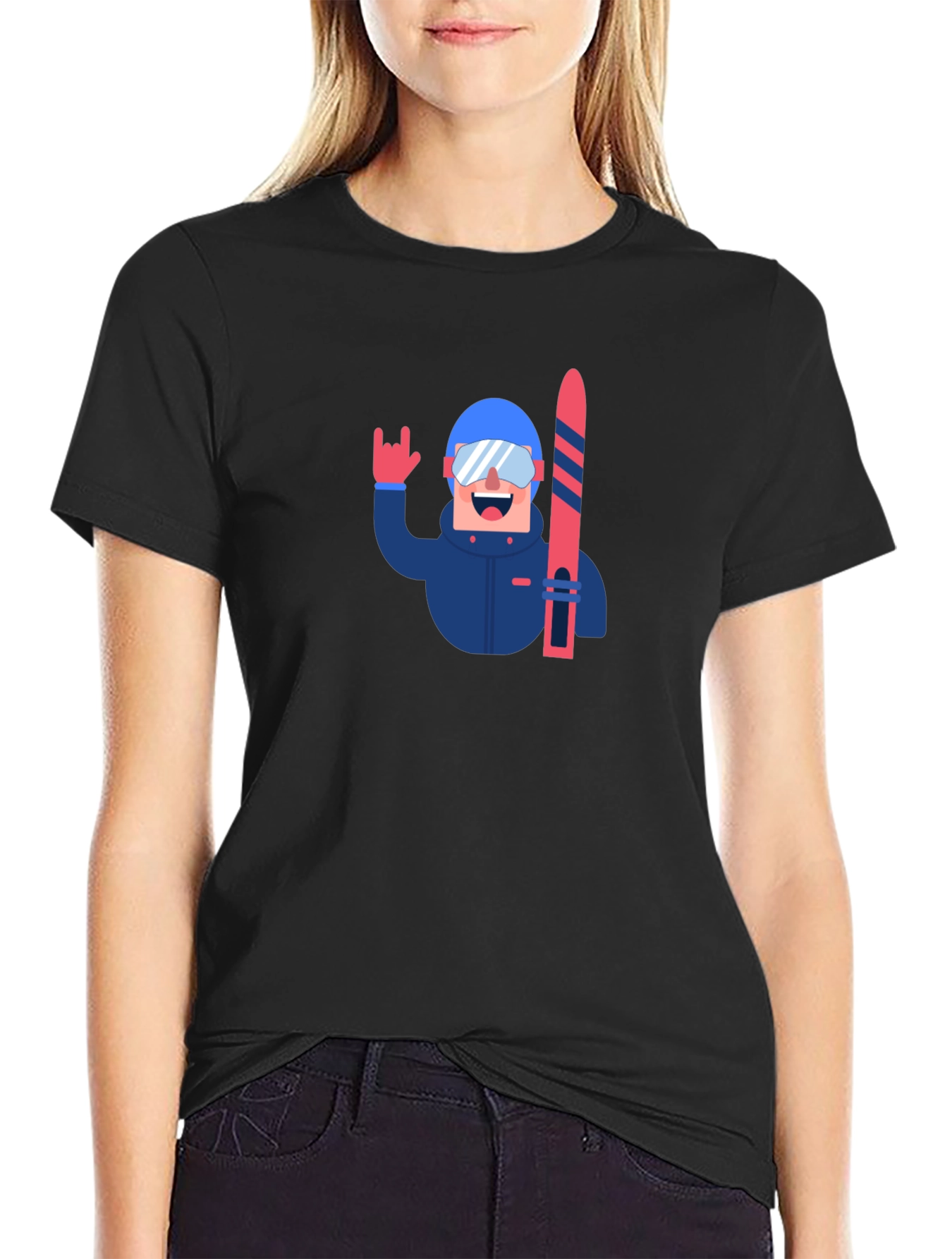 Cool Skiing T-Shirt - Unique Graphic Tee