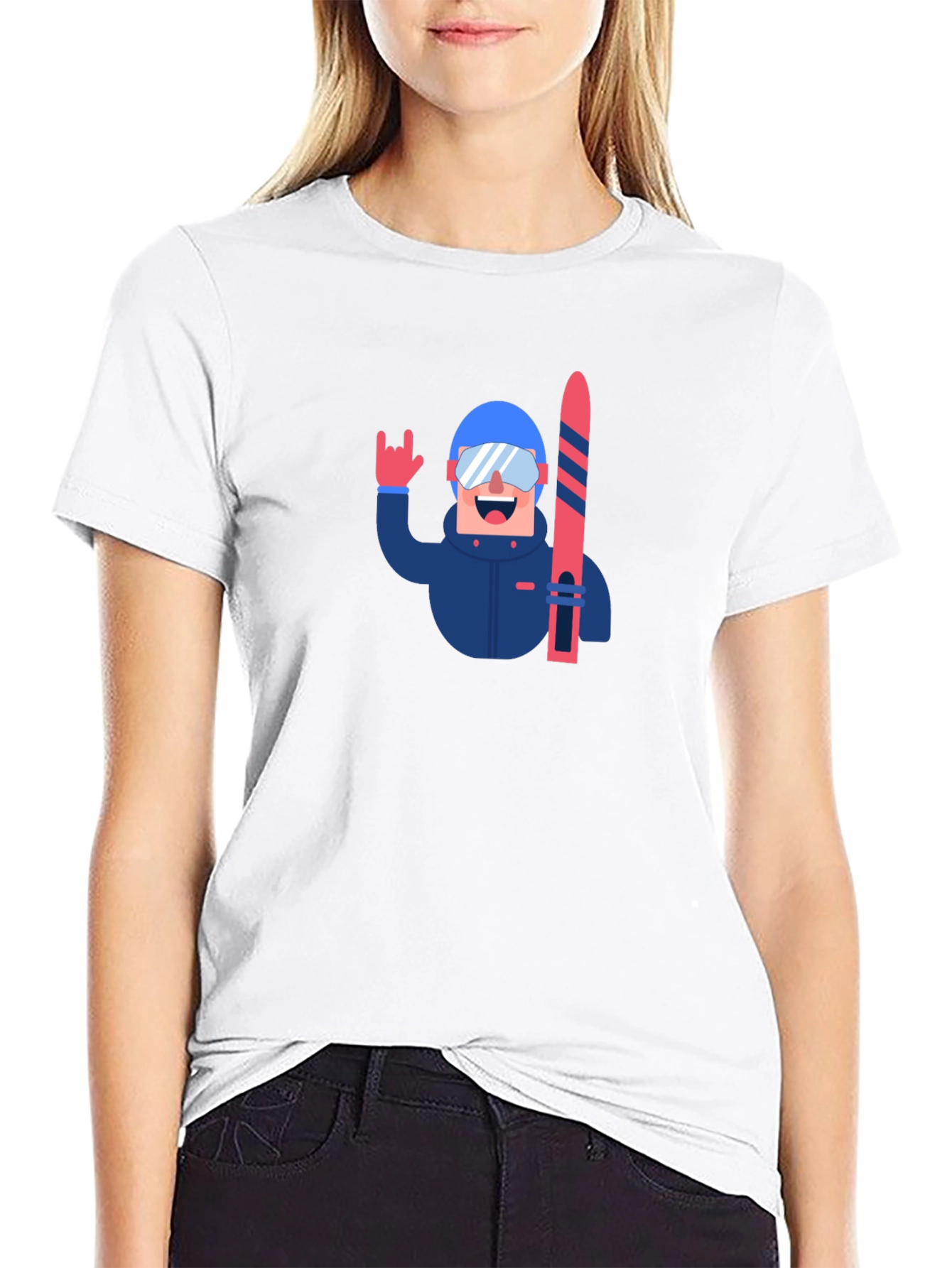 Cool Skiing T-Shirt - Unique Graphic Tee