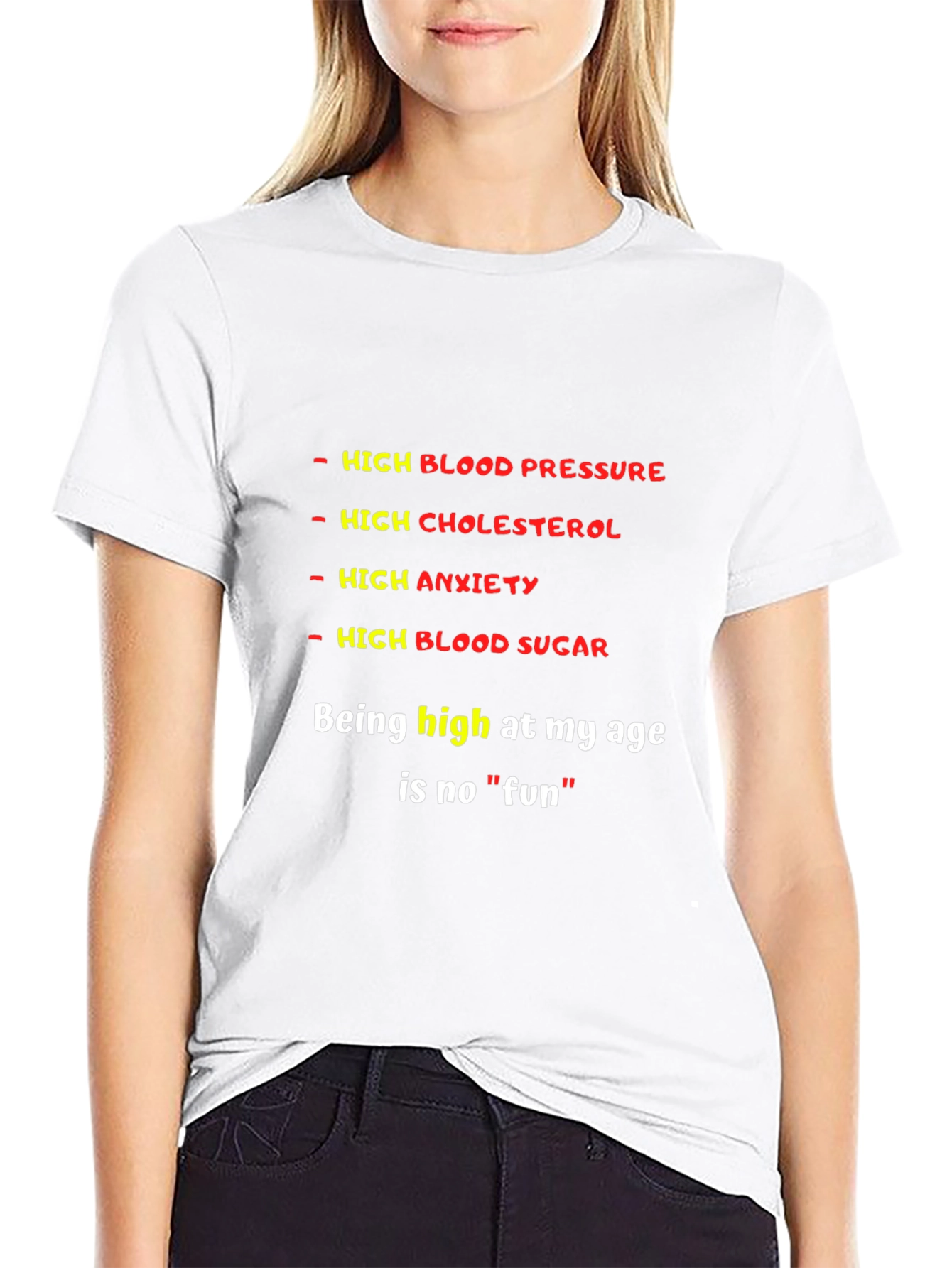 Funny High Medical Condition Graphic T-Shirt