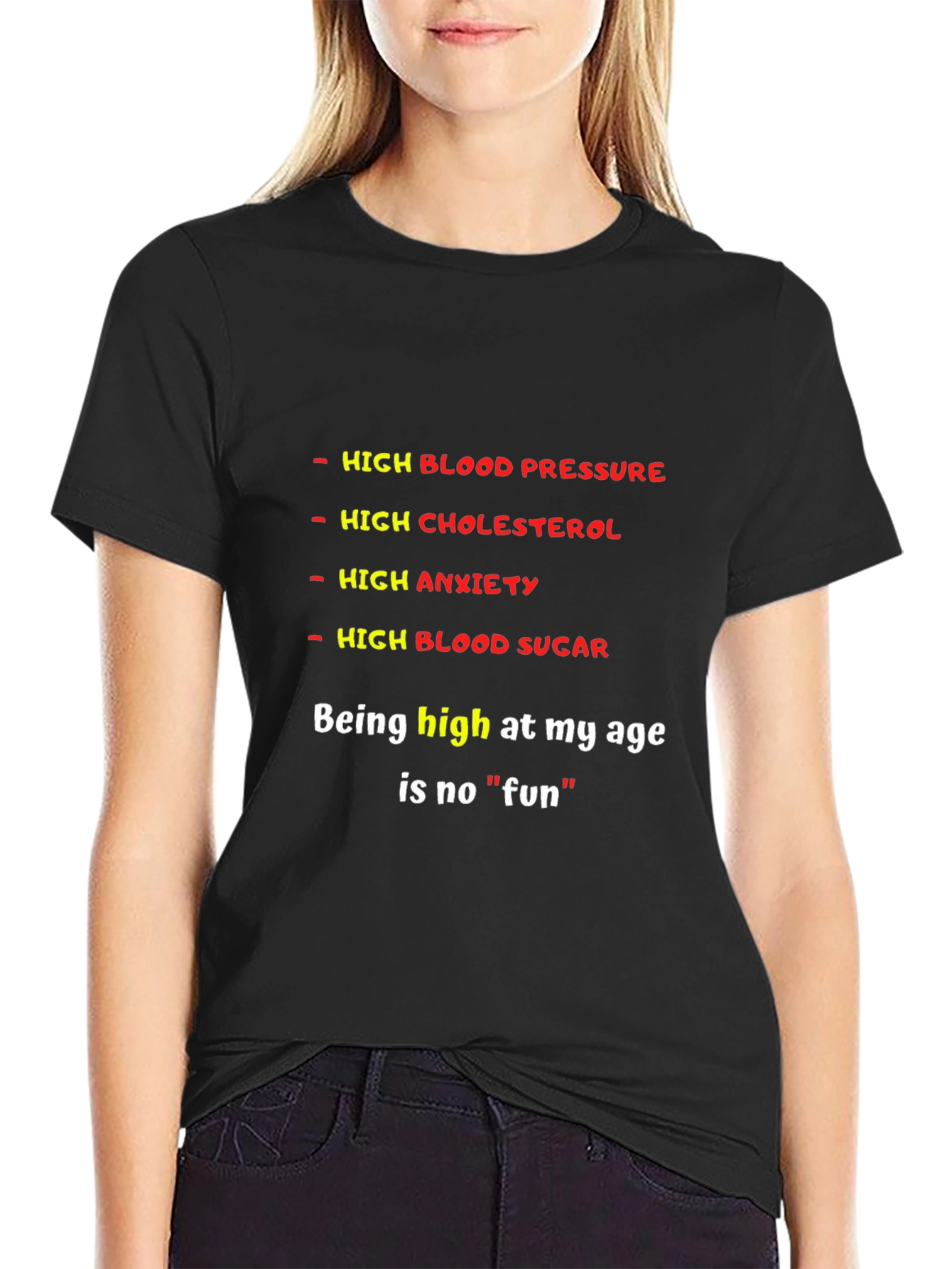 Funny High Medical Condition Graphic T-Shirt