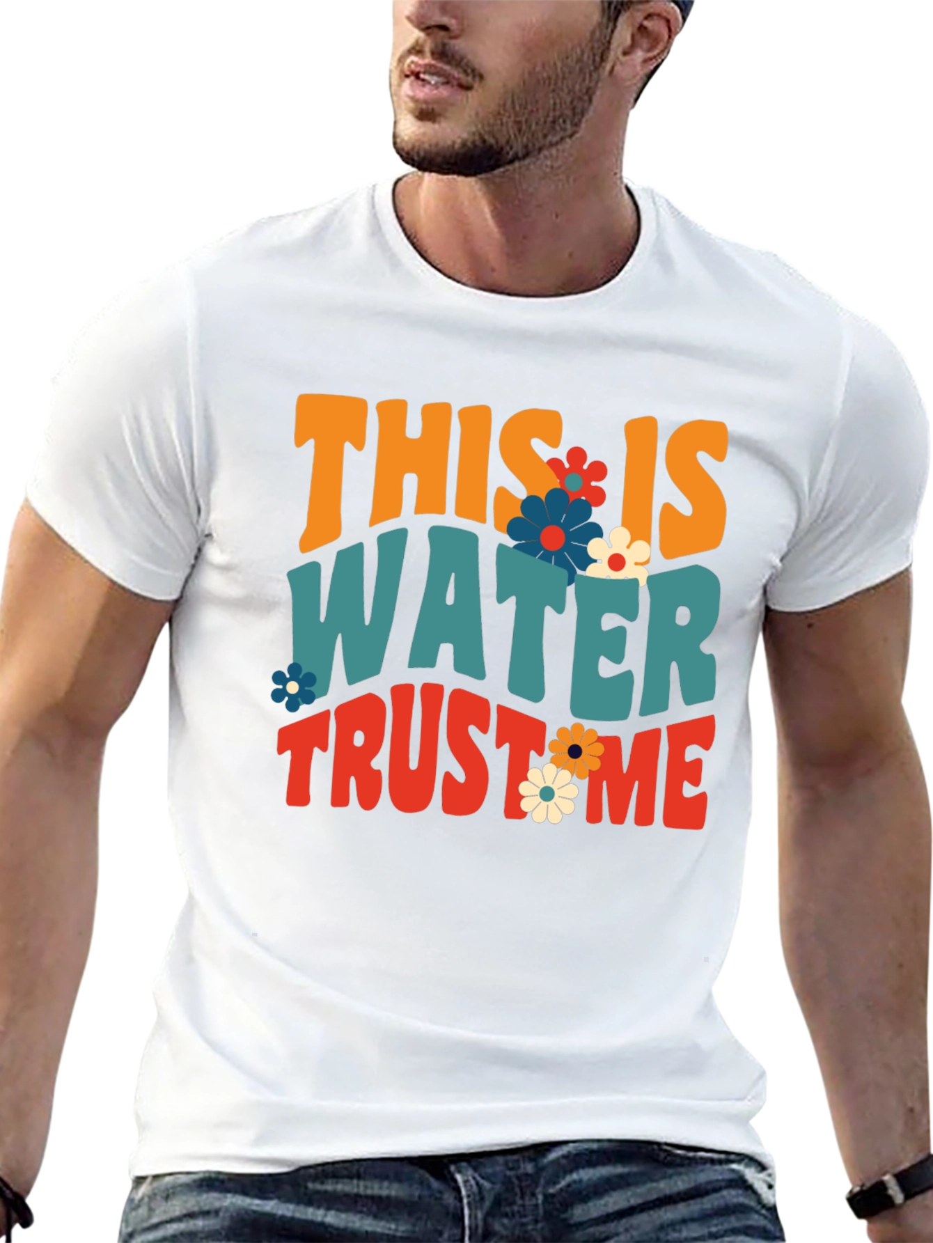 Retro This is Water Trust Me Graphic Tee