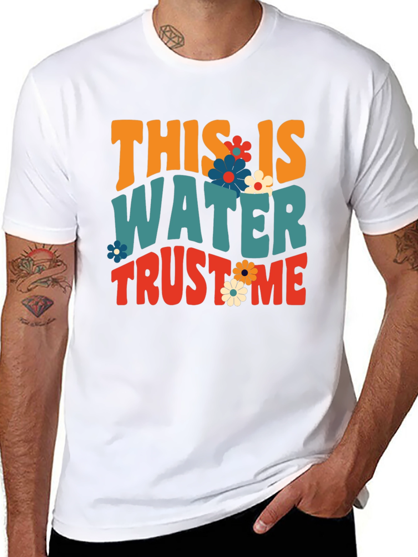 Retro This is Water Trust Me Graphic Tee
