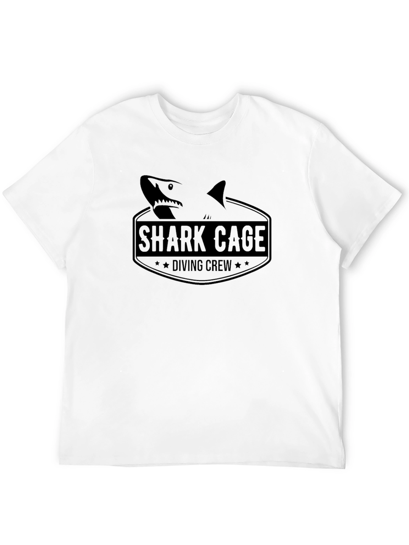 Shark Cage Diving Crew Black T-Shirt