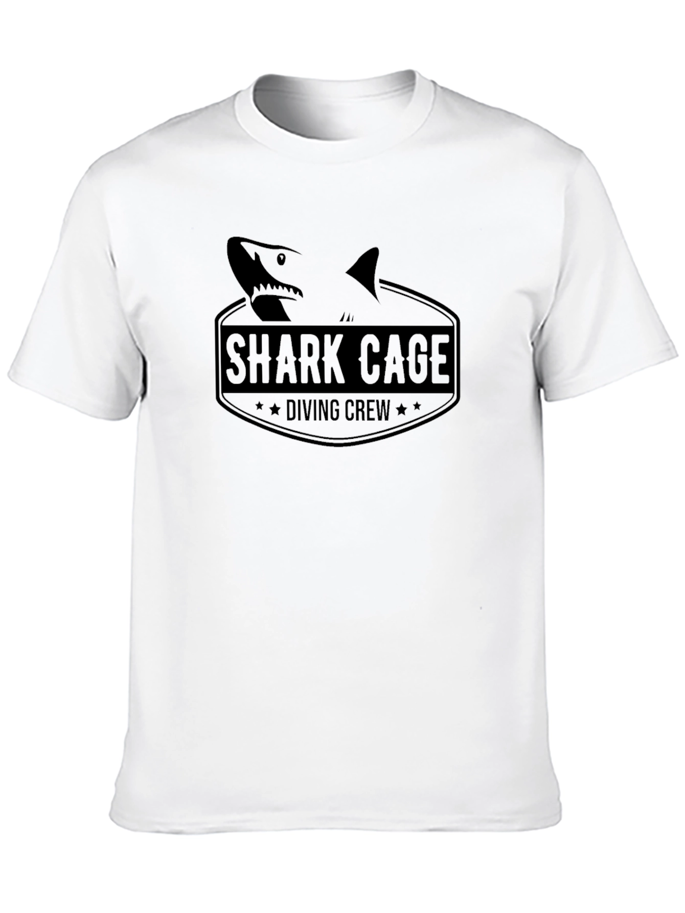 Shark Cage Diving Crew Black T-Shirt