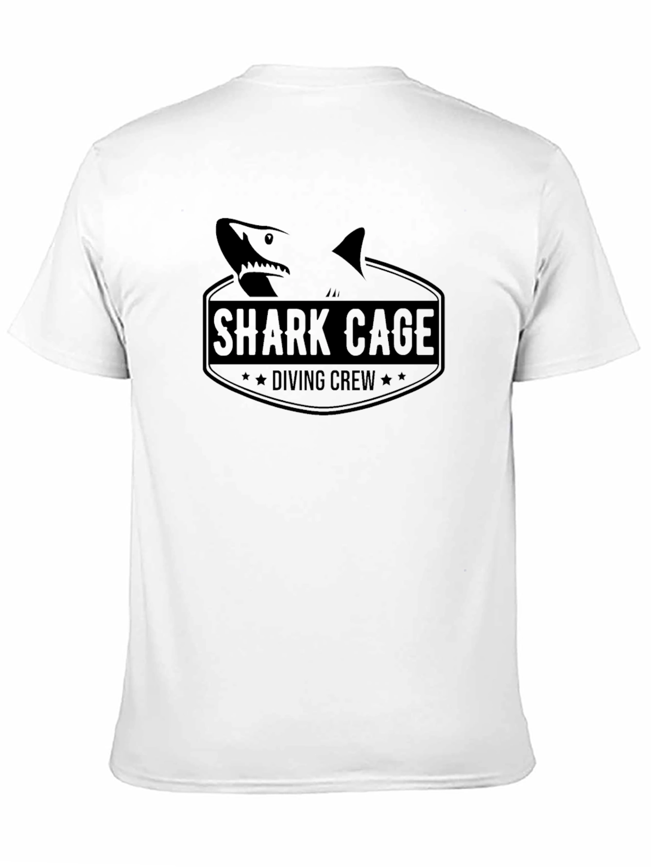 Shark Cage Diving Crew Black T-Shirt