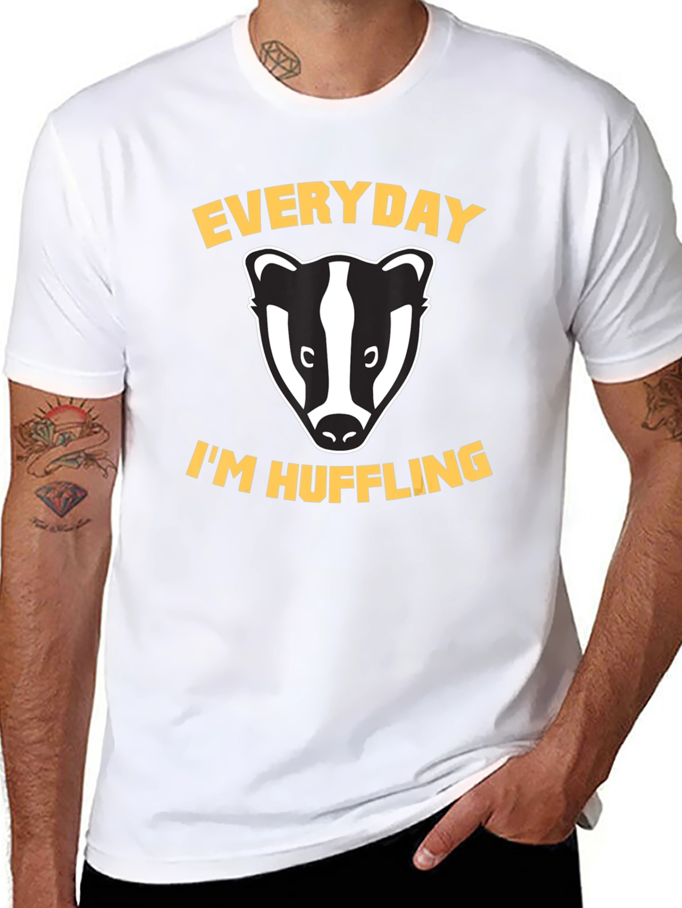 Everyday Im Hufflin Badger T-Shirt
