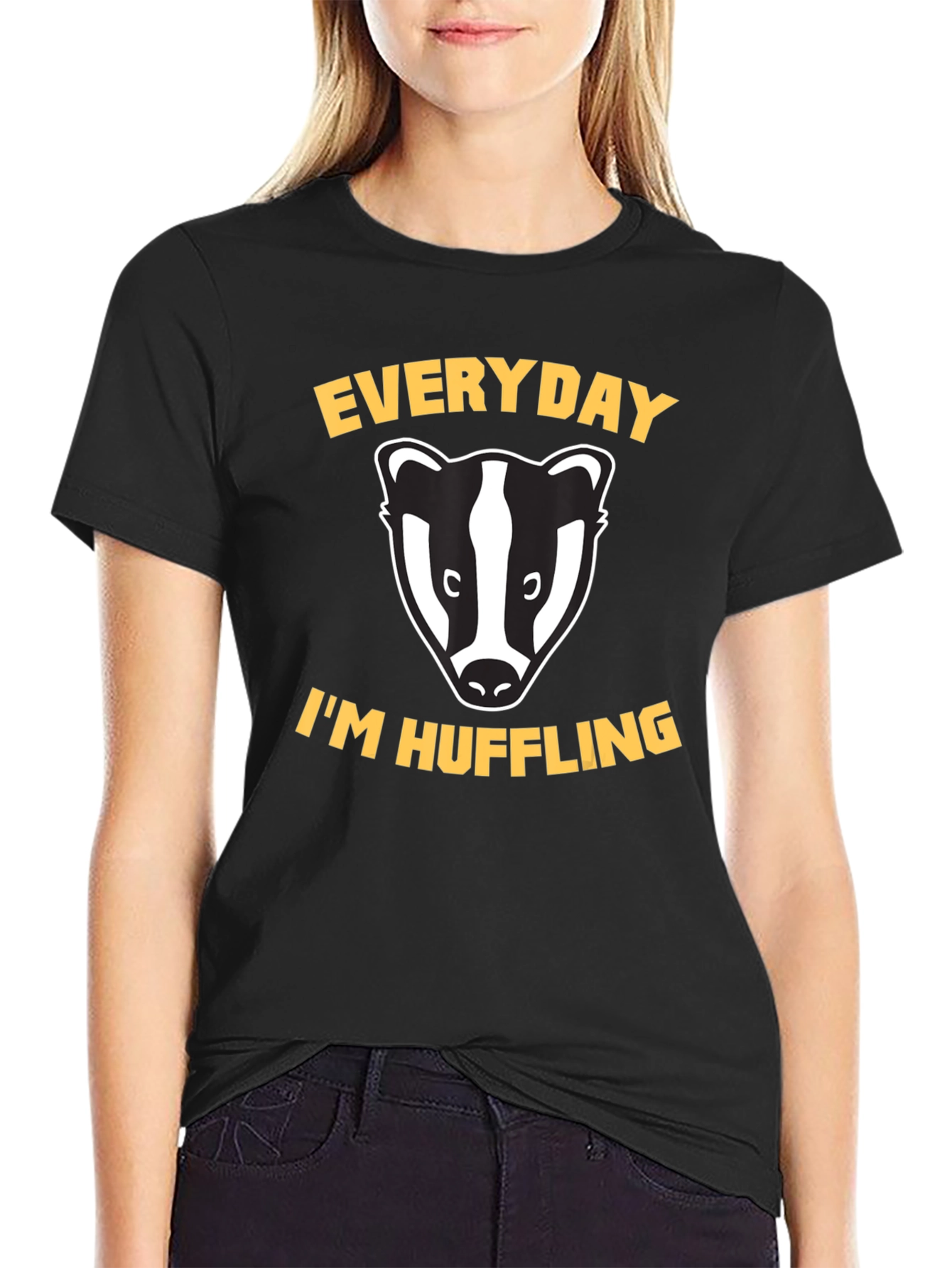 Everyday Im Hufflin Badger T-Shirt
