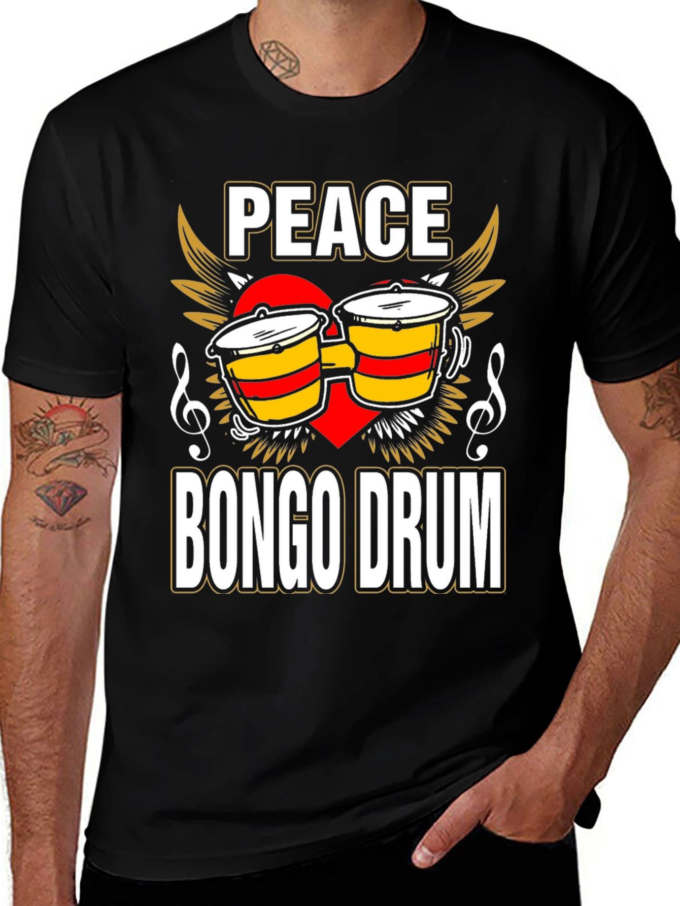 Peace Bongo Drum T-Shirt
