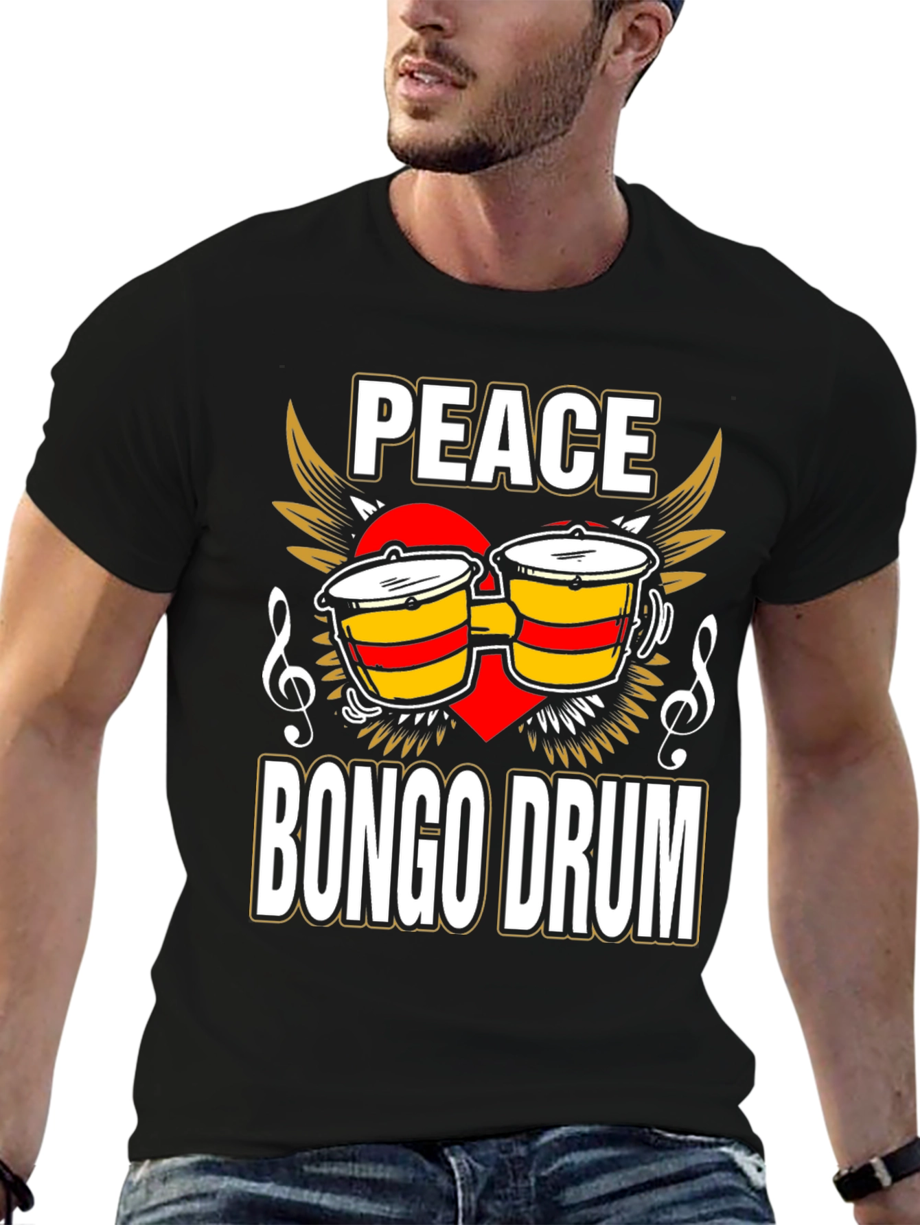 Peace Bongo Drum T-Shirt