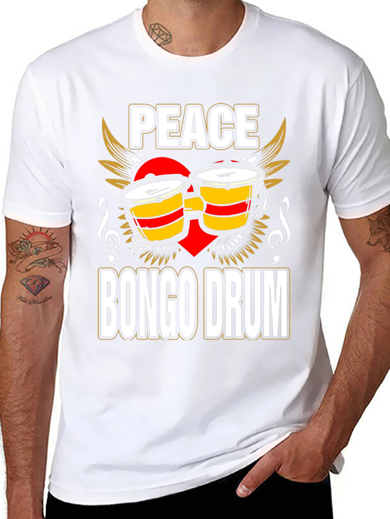Peace Bongo Drum T-Shirt