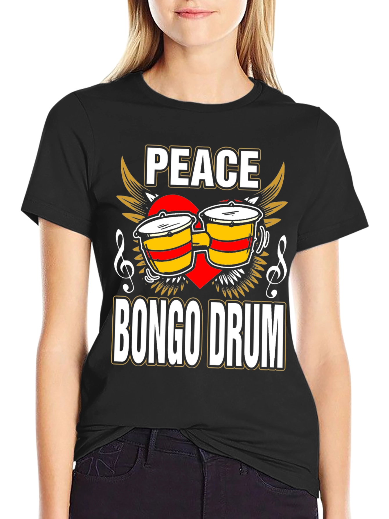 Peace Bongo Drum T-Shirt
