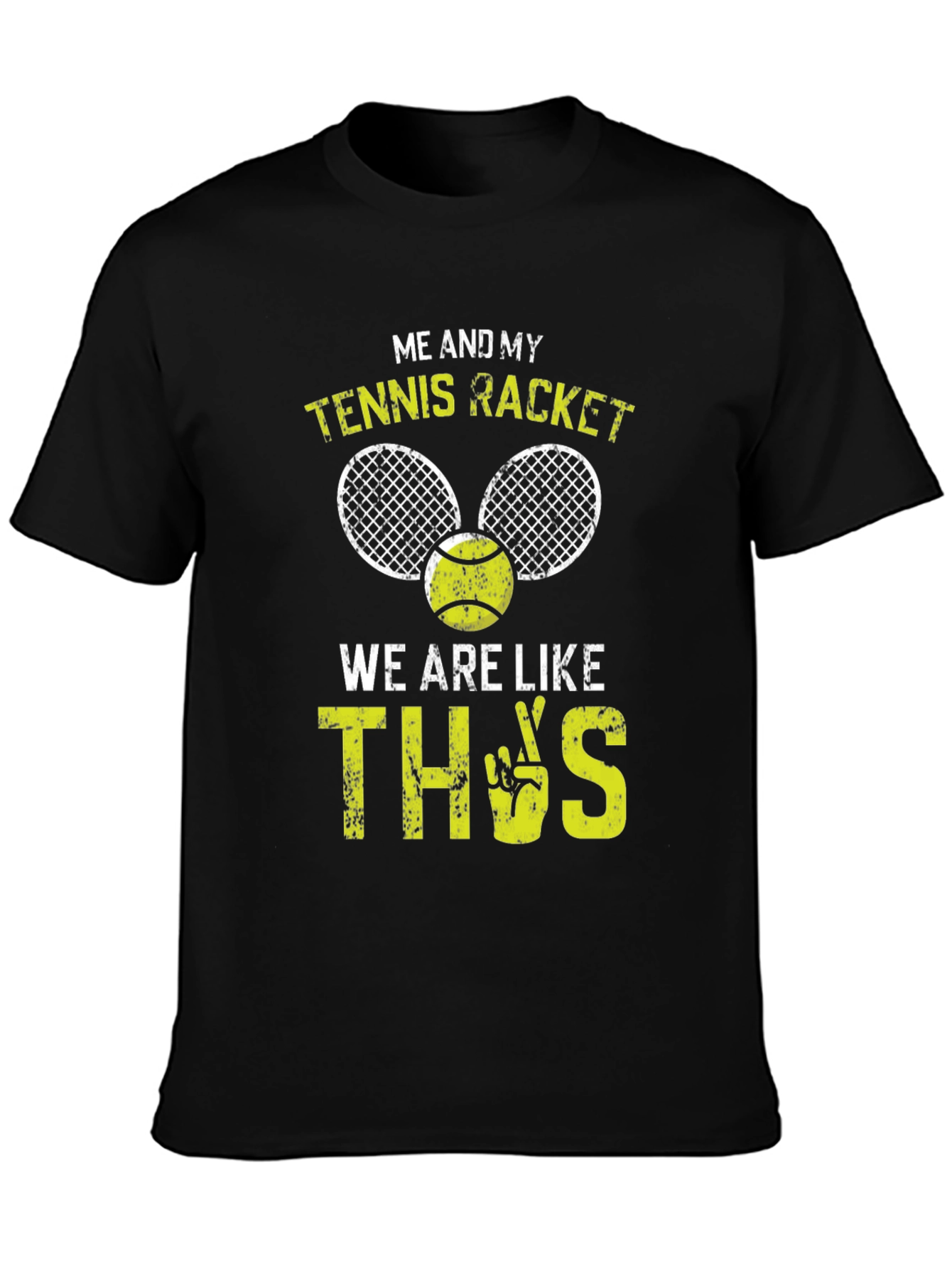 Tennis Racket Graphic T-Shirt