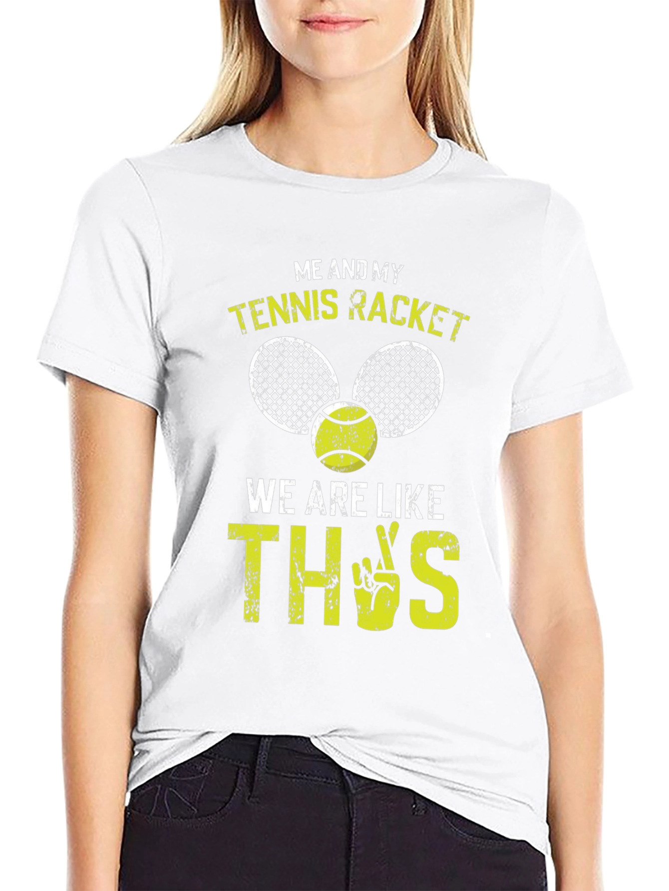 Tennis Racket Graphic T-Shirt