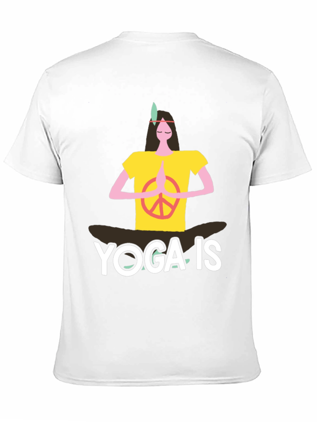 Yoga Is T-Shirt Peace Sign Graphic Tee