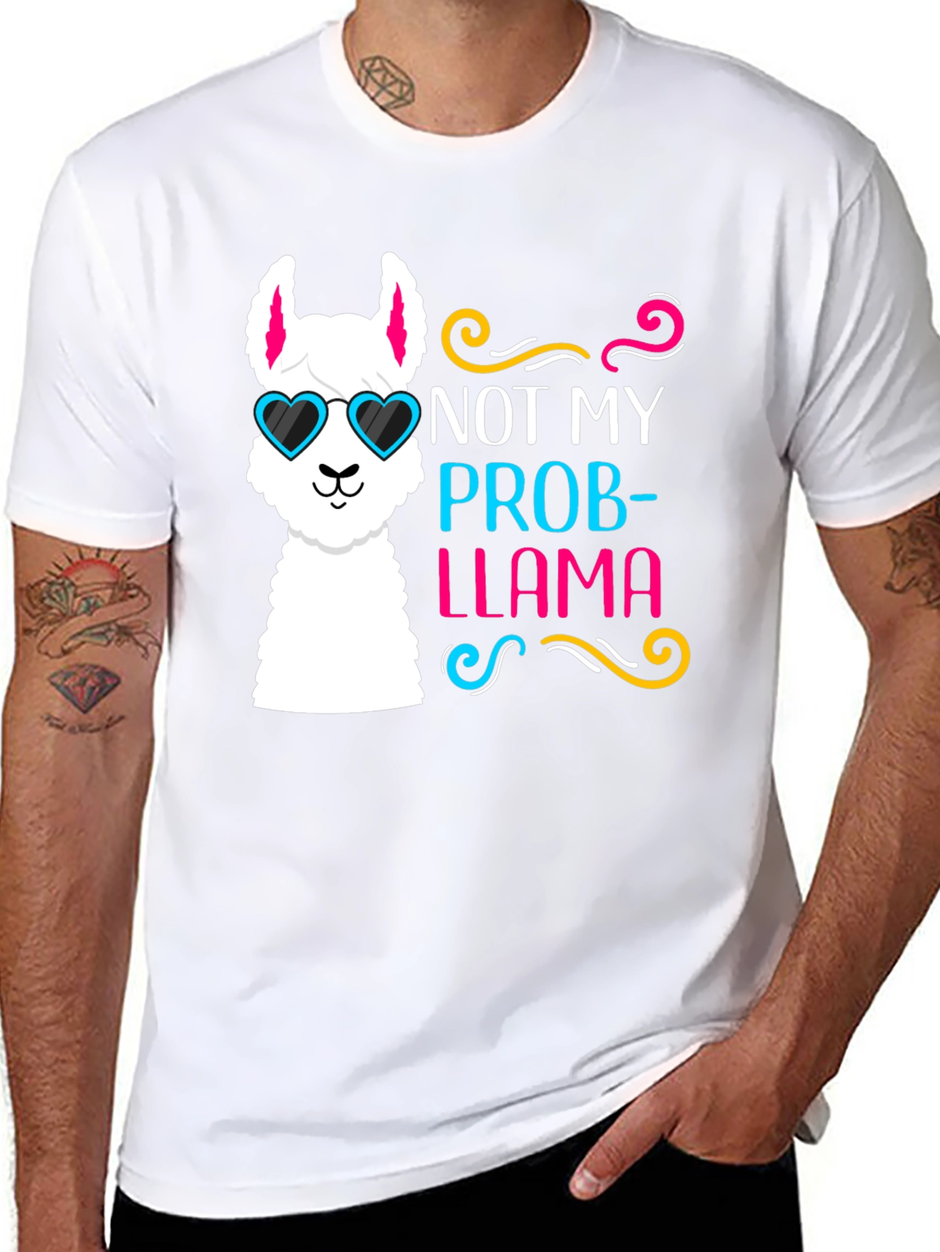 Not My Prob-Llama T-Shirt Funny Llama Tee