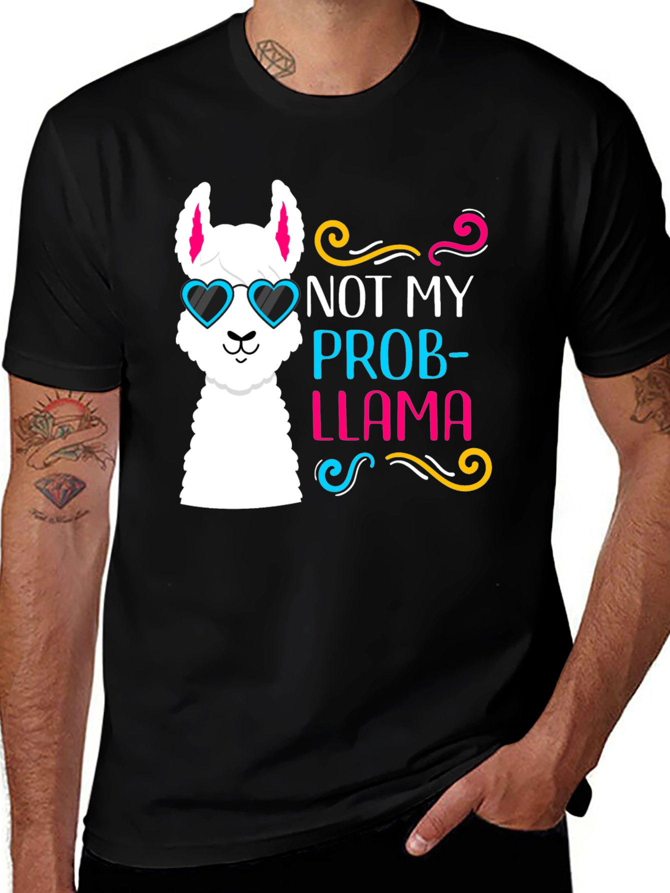 Not My Prob-Llama T-Shirt Funny Llama Tee