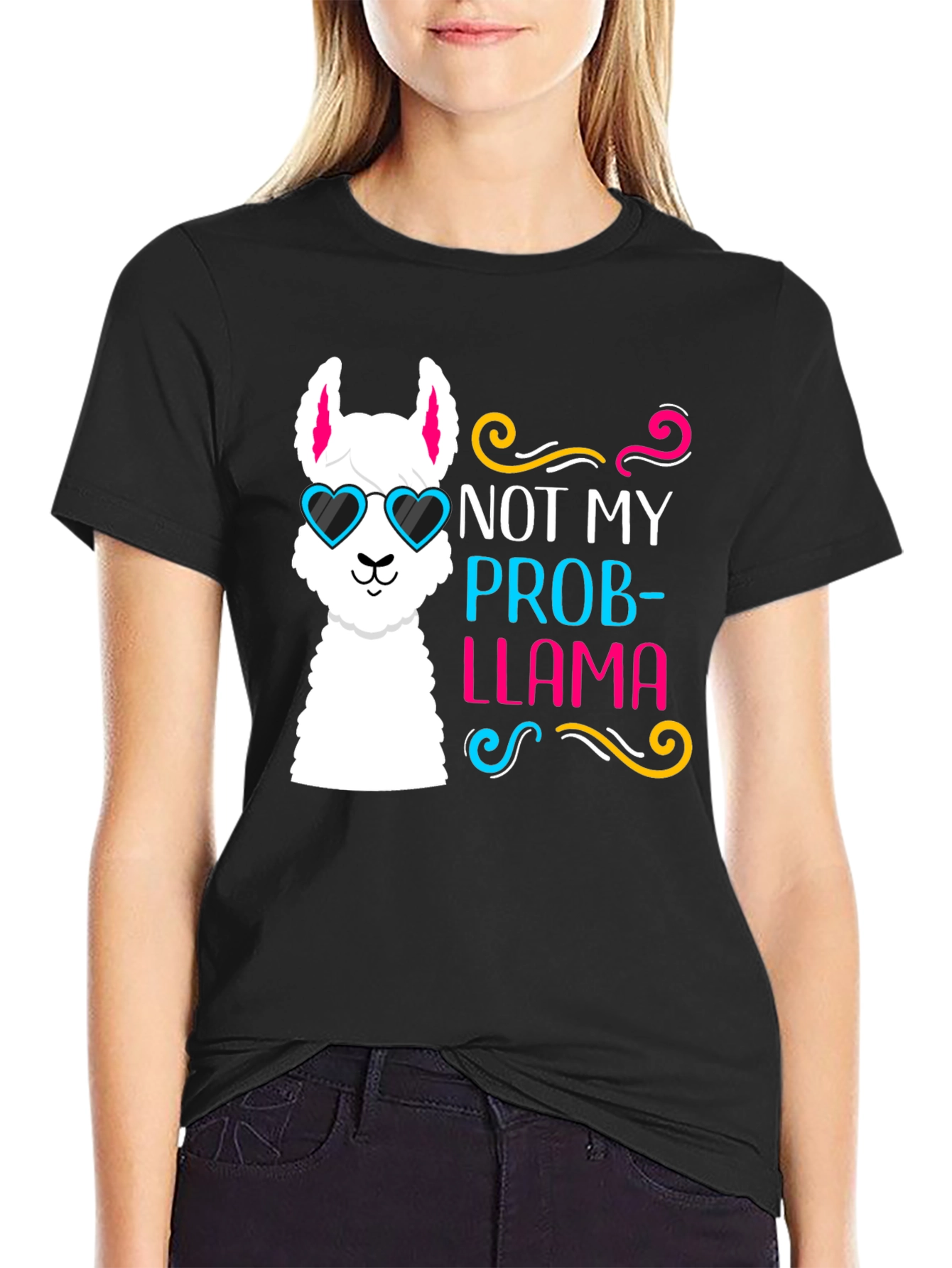 Not My Prob-Llama T-Shirt Funny Llama Tee