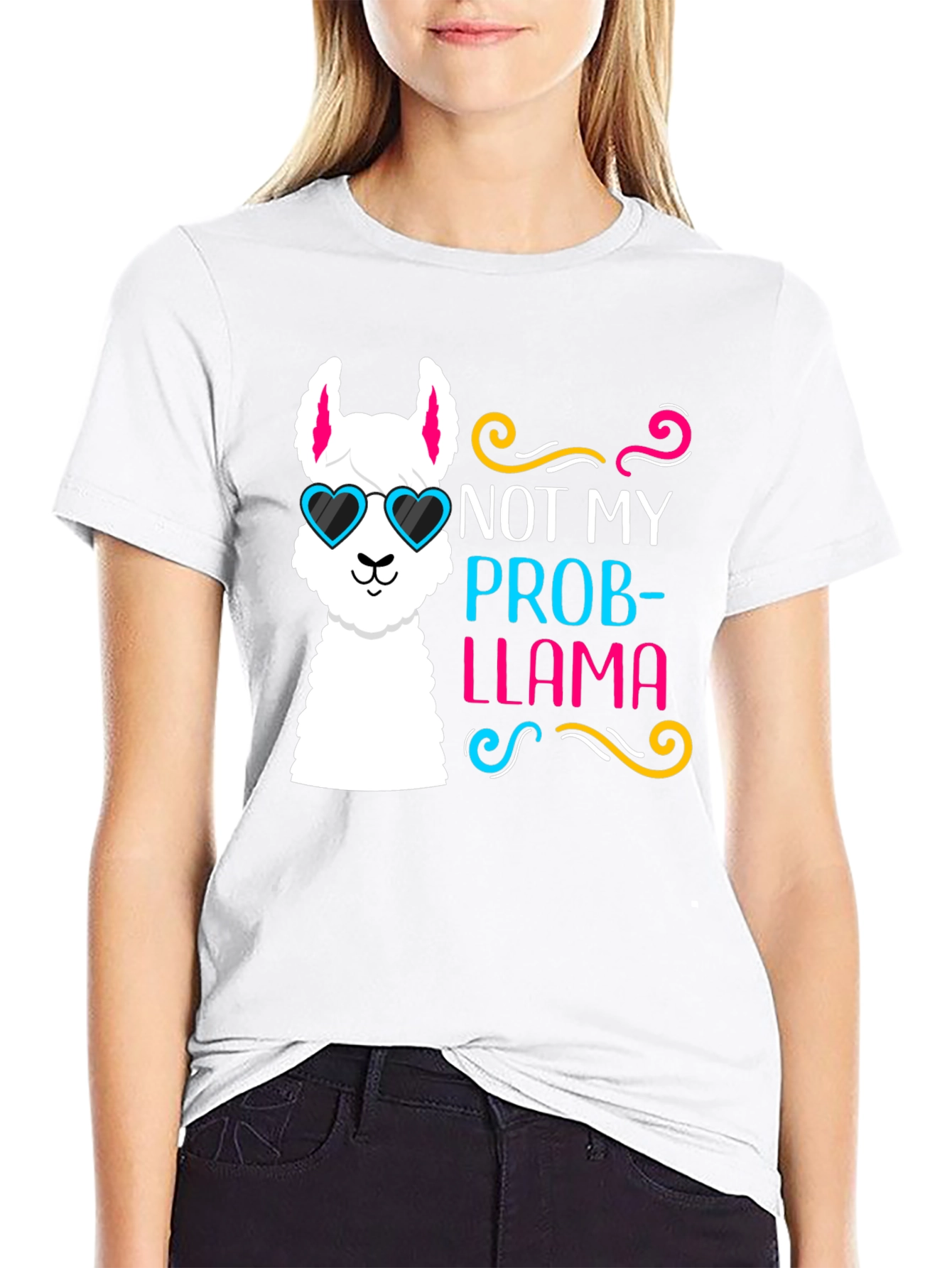 Not My Prob-Llama T-Shirt Funny Llama Tee