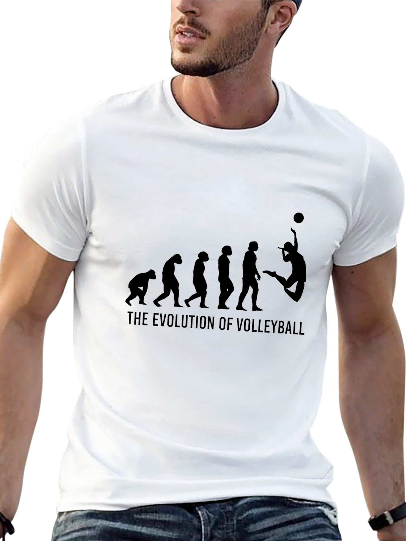 Evolution of Volleyball Graphic Tee