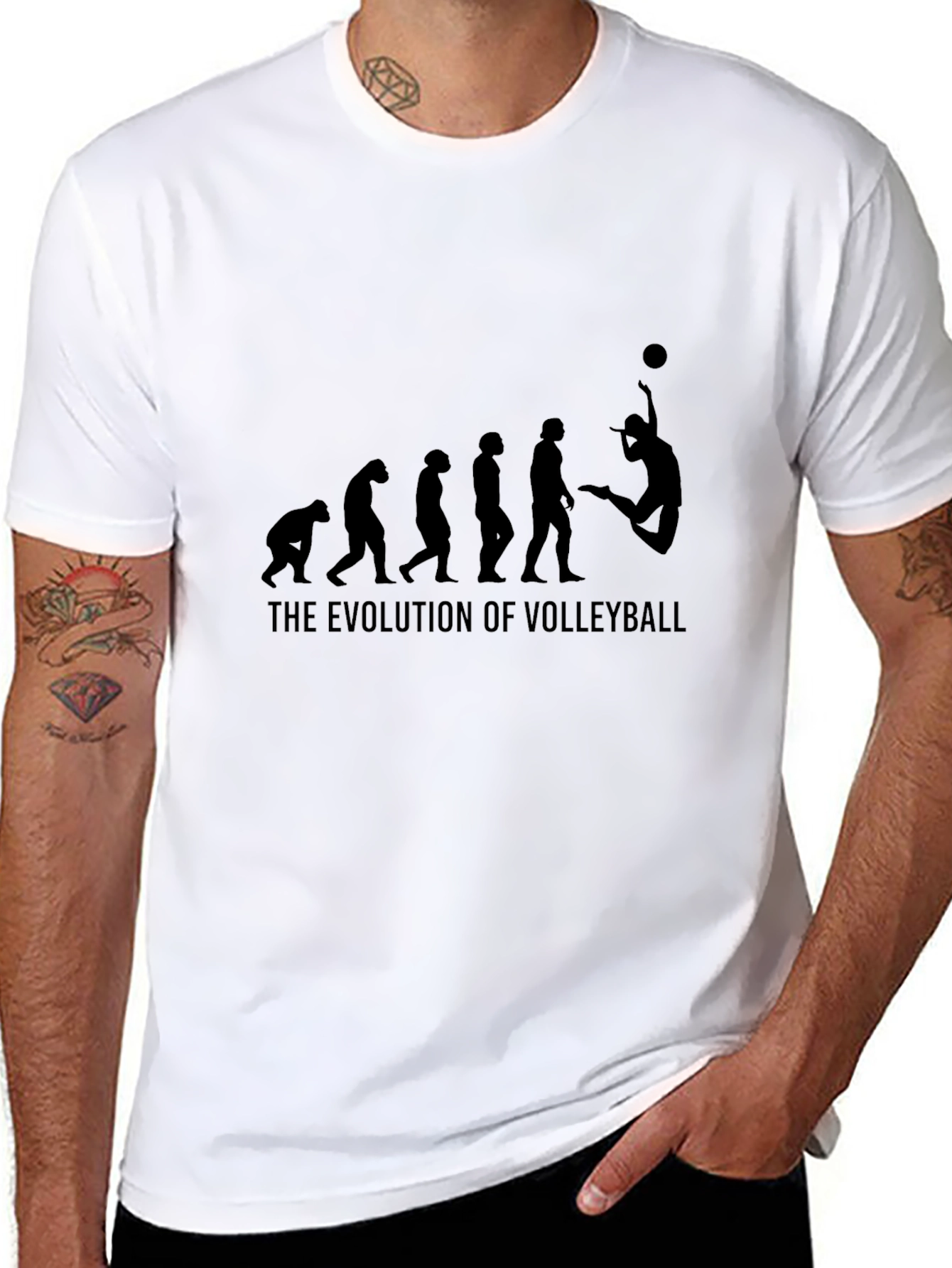 Evolution of Volleyball Graphic Tee