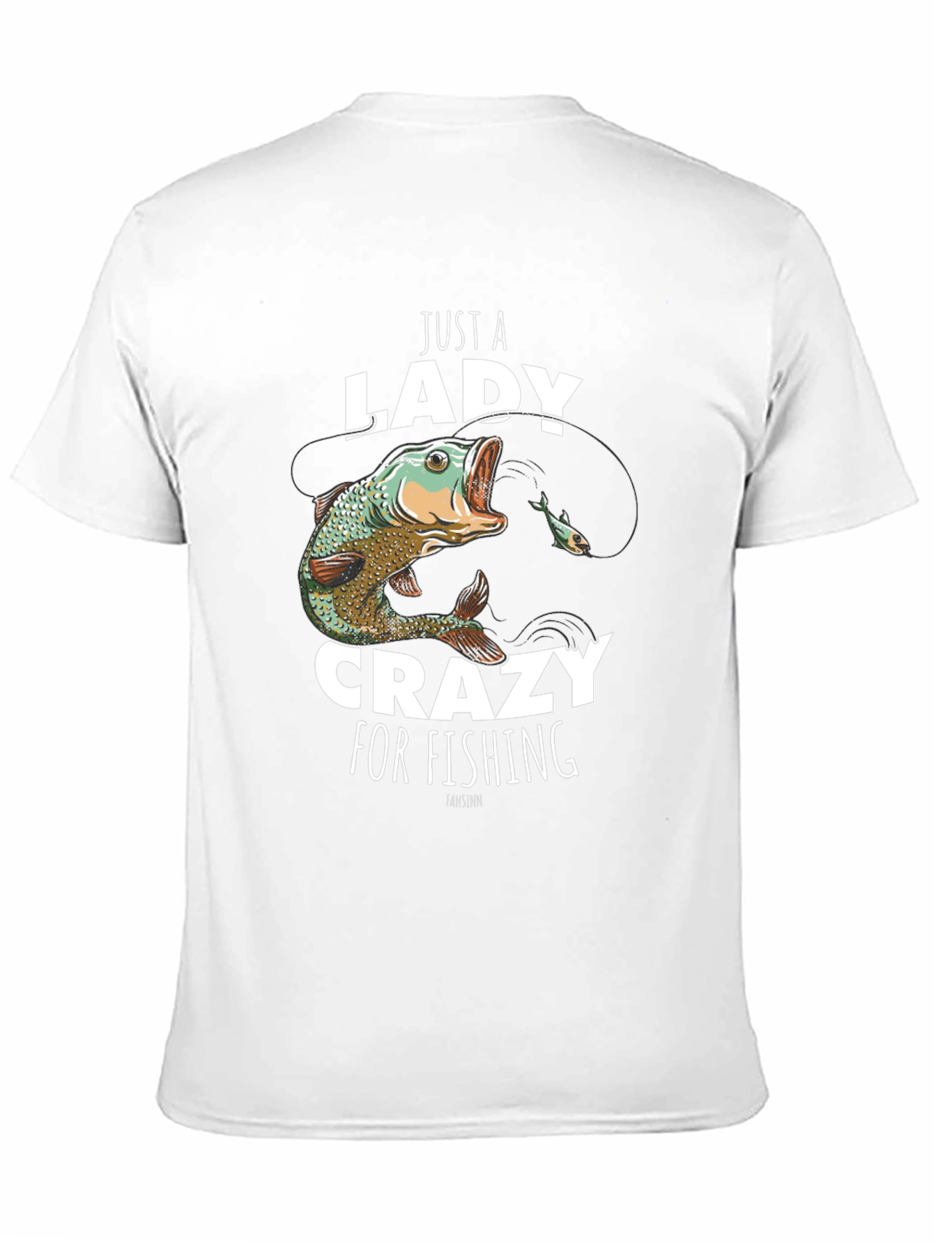Just a Lady Crazy for Fishing T-Shirt