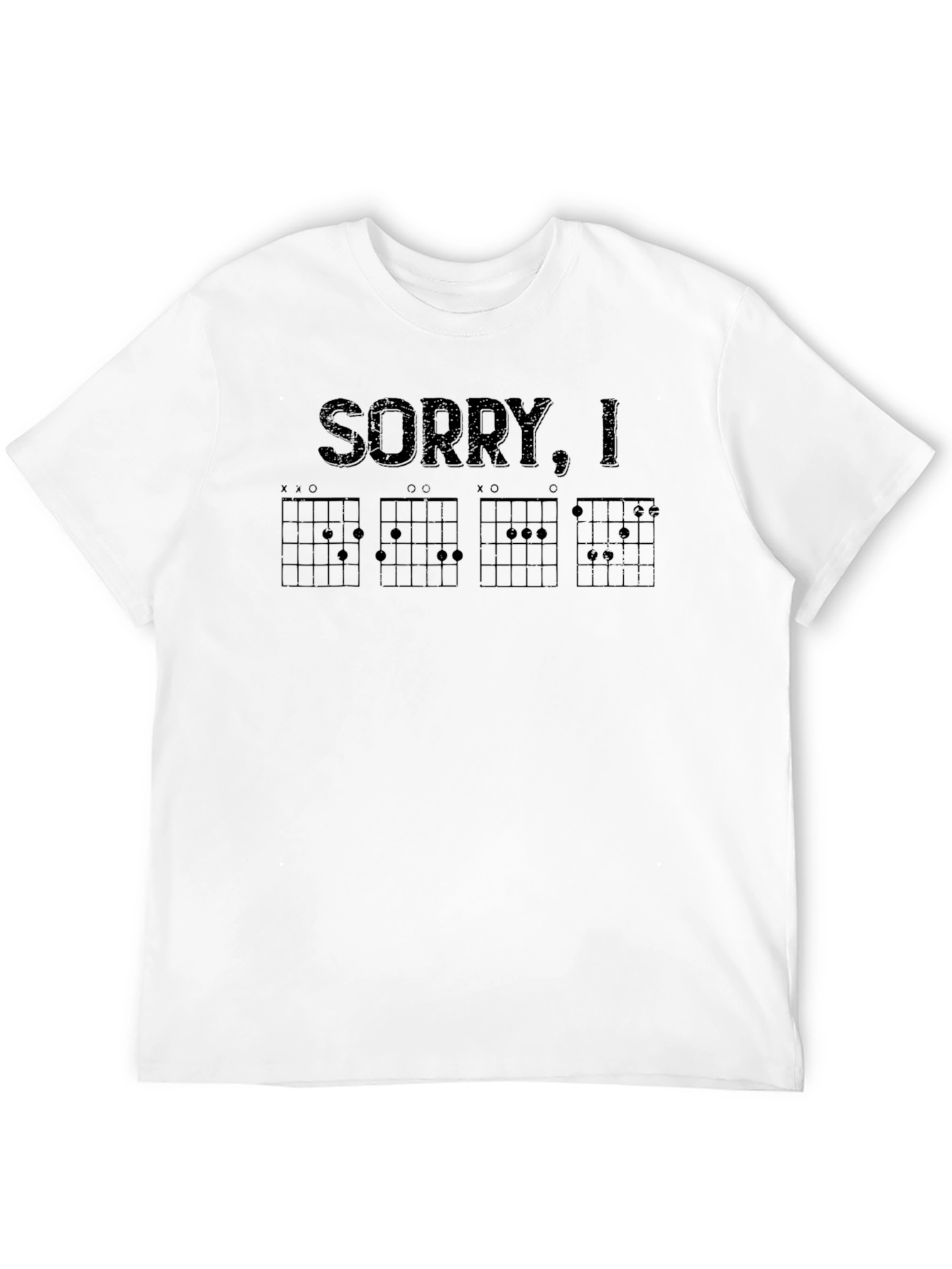 Sorry Im Late Guitar Chord T-Shirt
