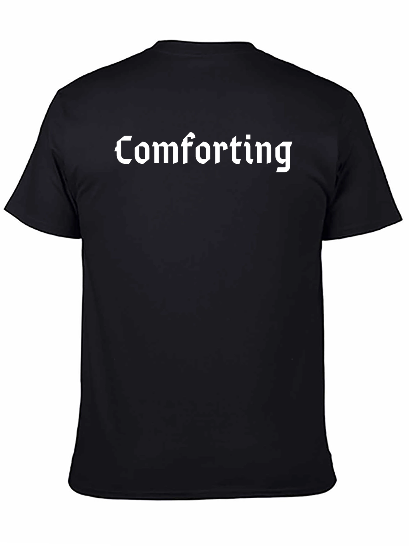 Comforting Black T-Shirt - Bold Graphic Tee