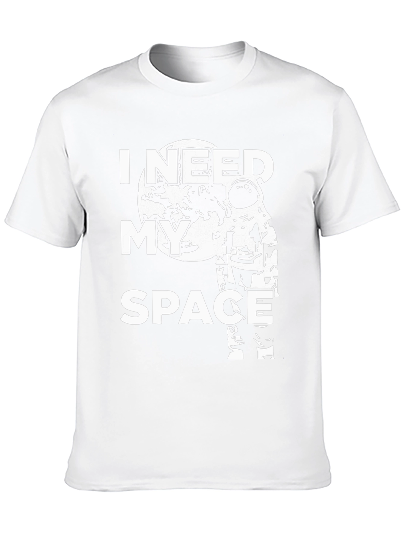 I Need My Space Graphic T-Shirt - Astronaut Design