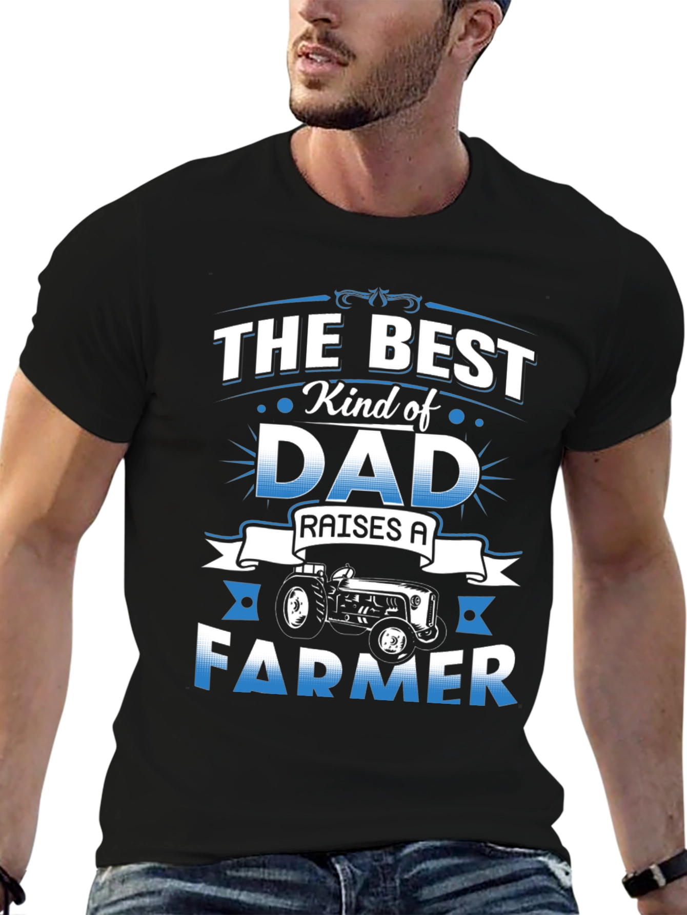 Best Dad Raises A Farmer T-Shirt
