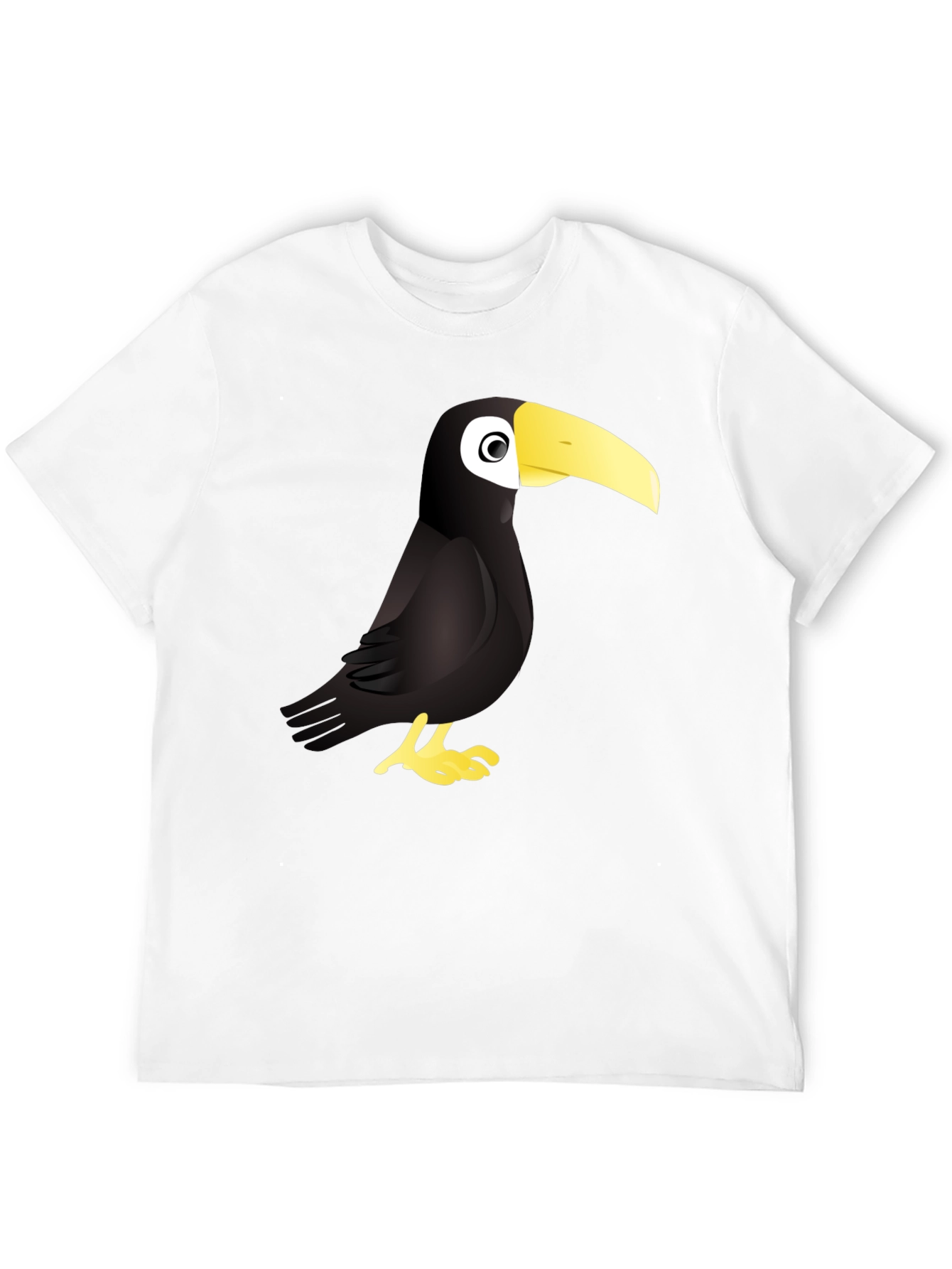 Toucan Graphic Black T-Shirt - Cool Bird Tee