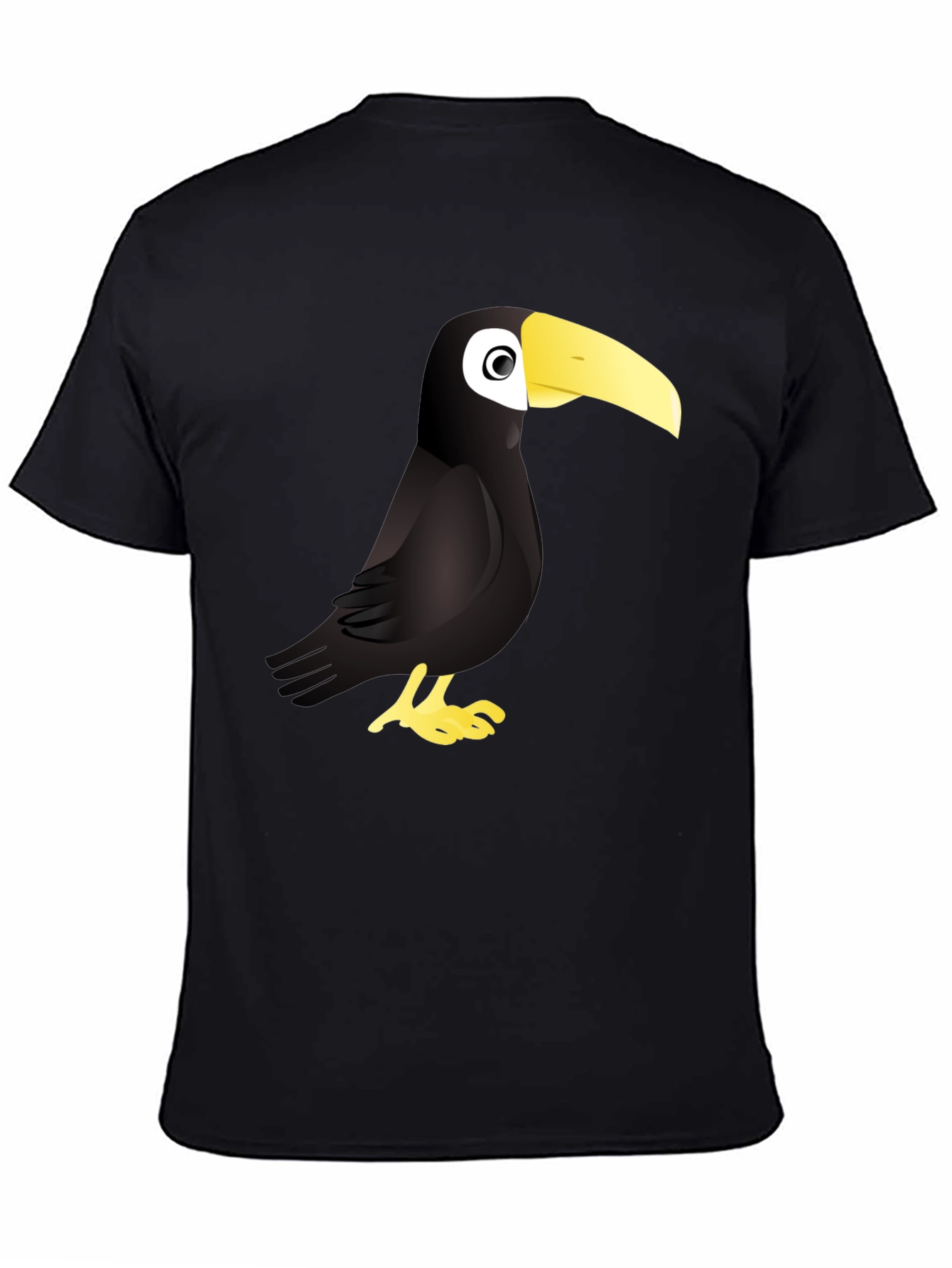 Toucan Graphic Black T-Shirt - Cool Bird Tee