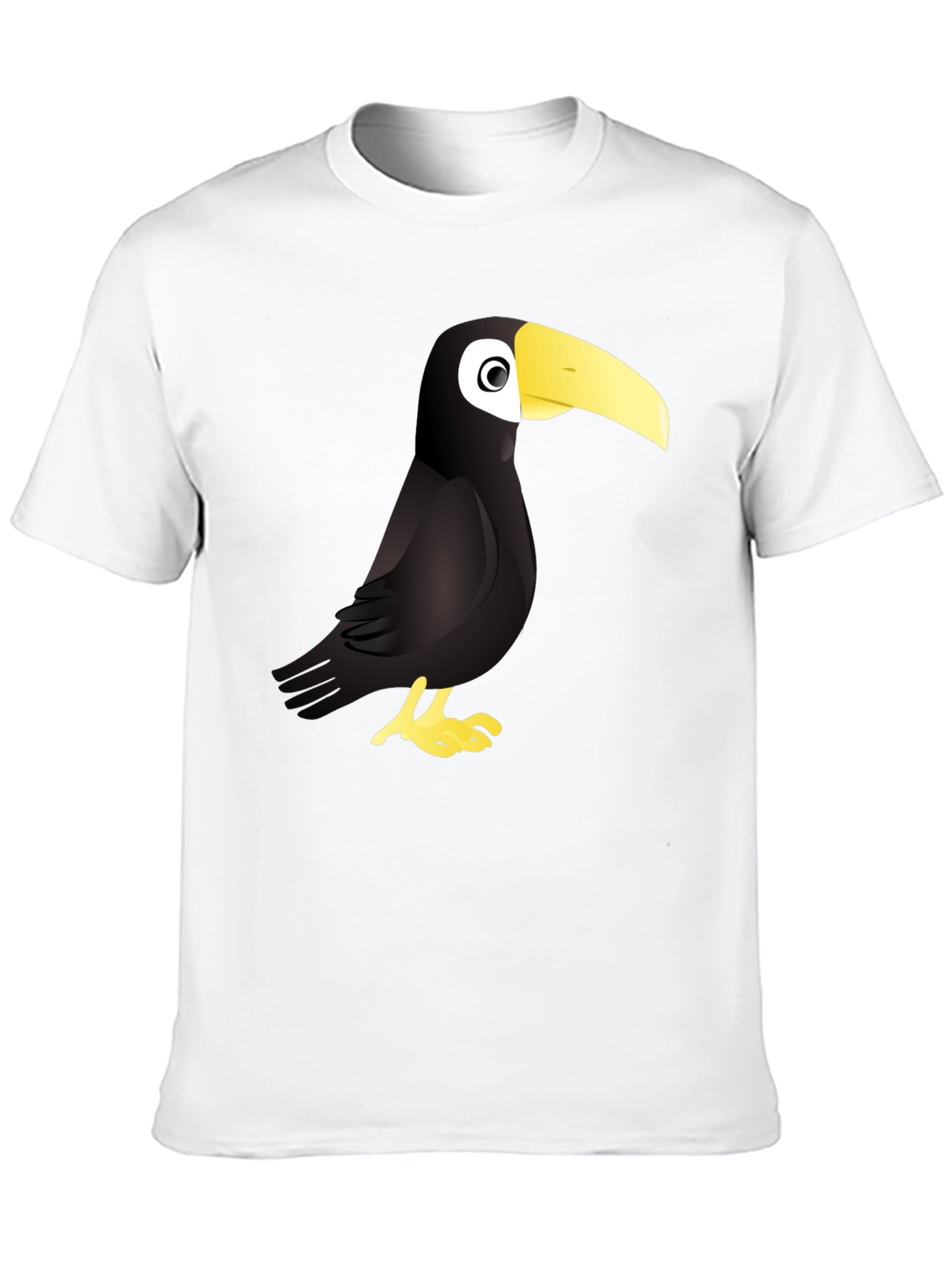 Toucan Graphic Black T-Shirt - Cool Bird Tee