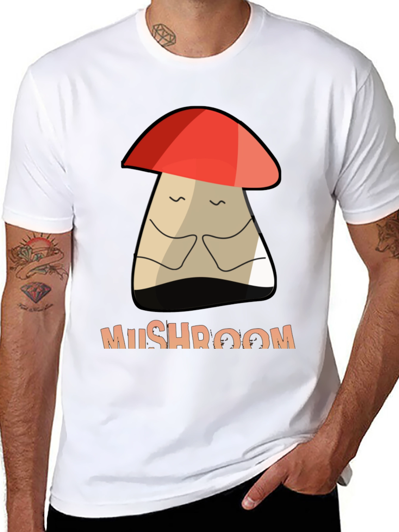 Mushroom Graphic Tee - Unisex Cotton T-Shirt