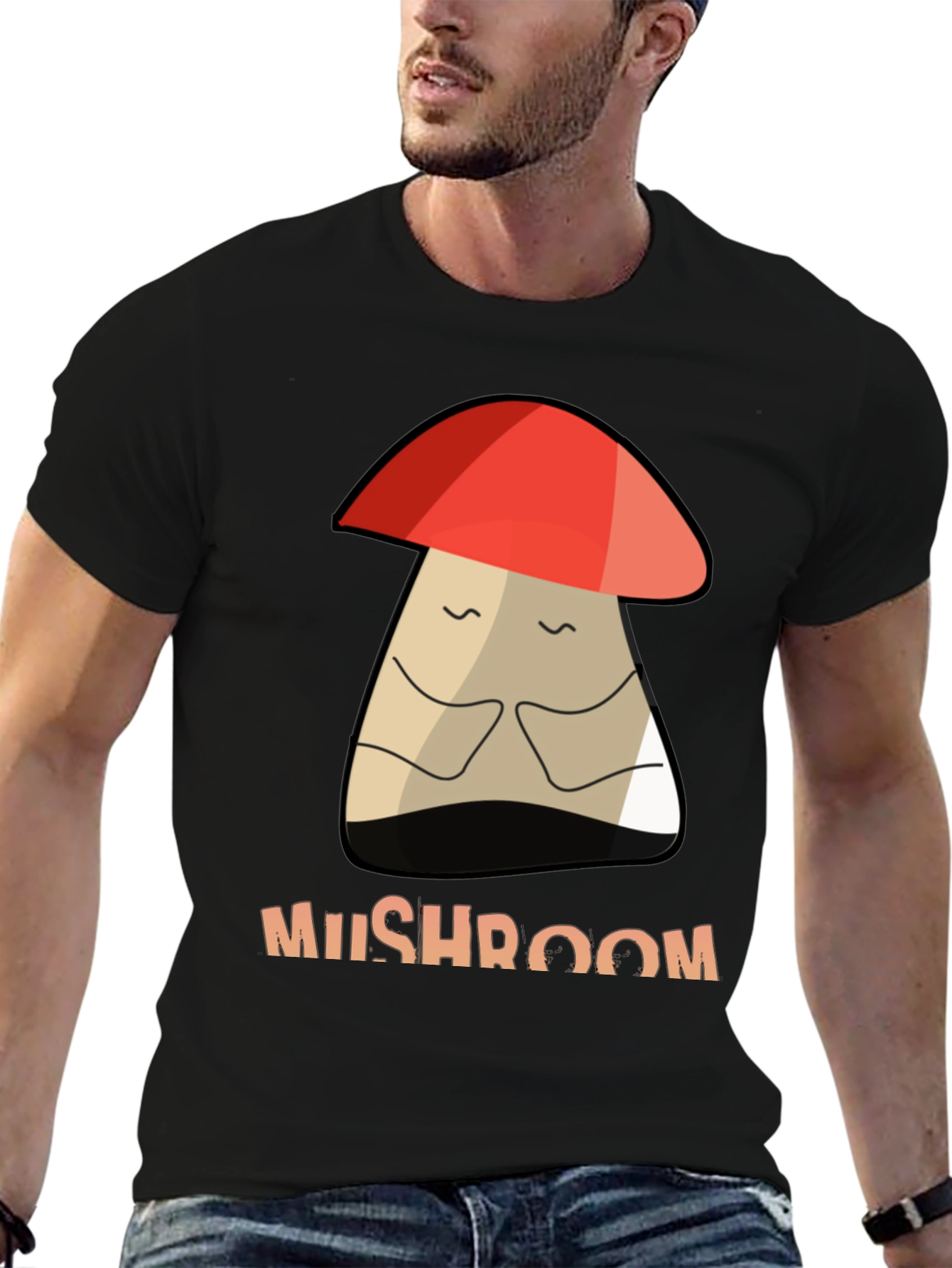 Mushroom Graphic Tee - Unisex Cotton T-Shirt