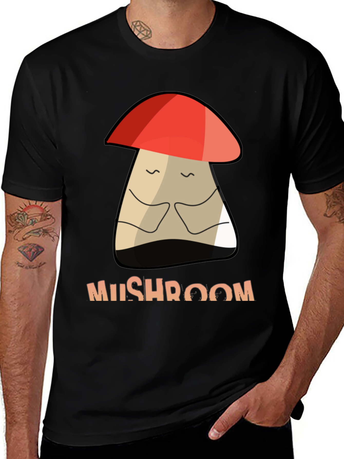 Mushroom Graphic Tee - Unisex Cotton T-Shirt