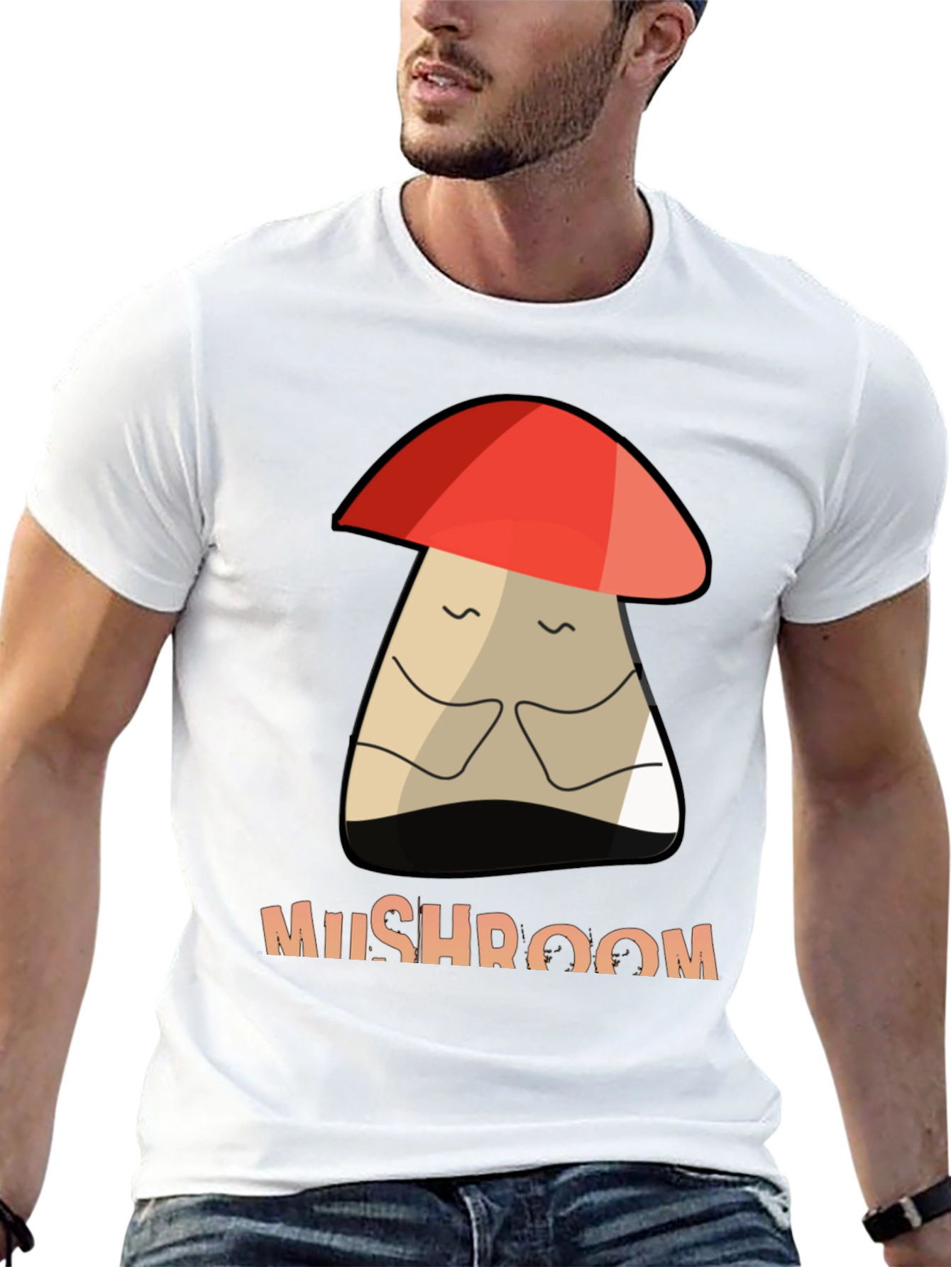 Mushroom Graphic Tee - Unisex Cotton T-Shirt