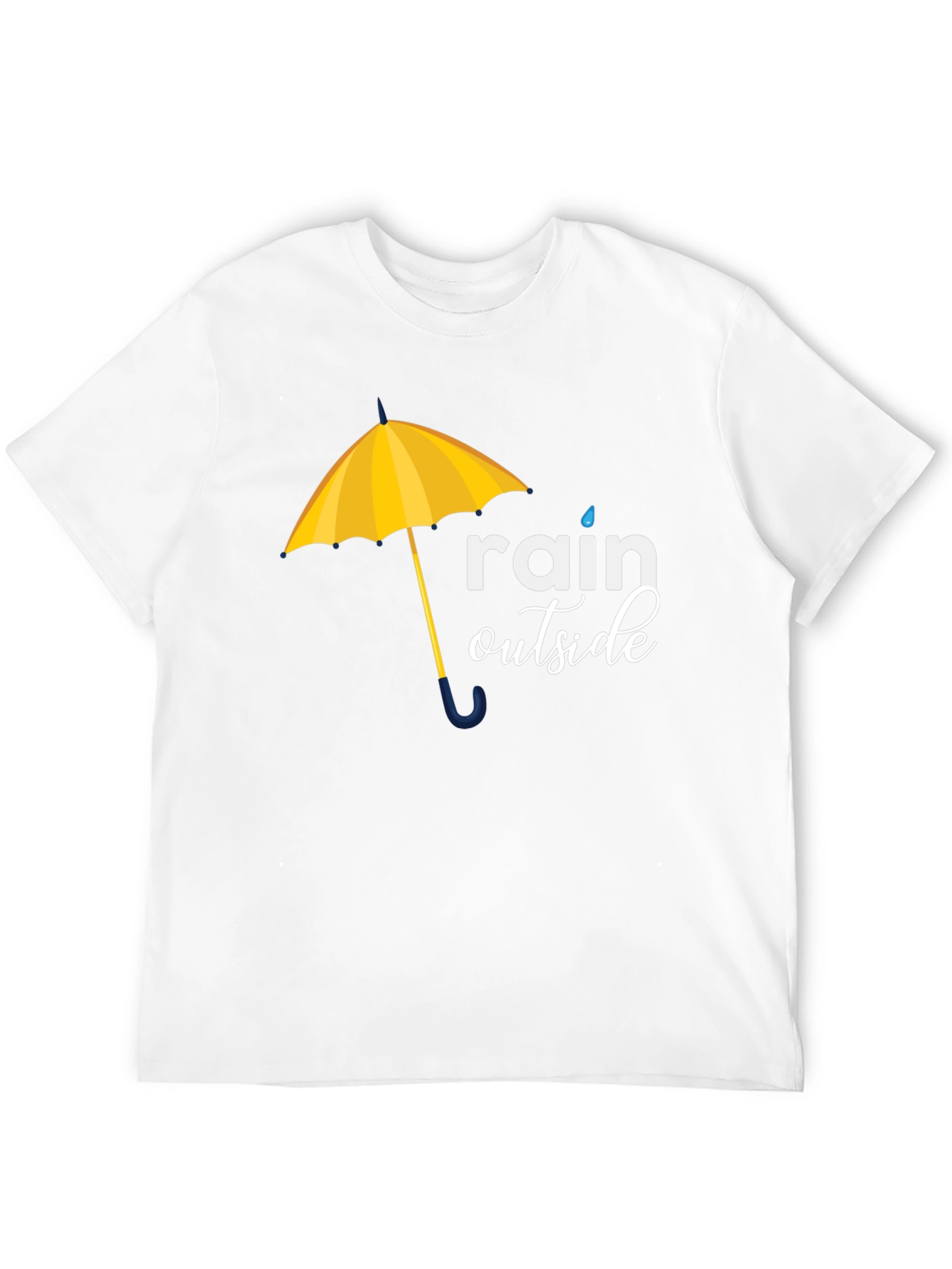 Rain Outside Graphic Tee - Black