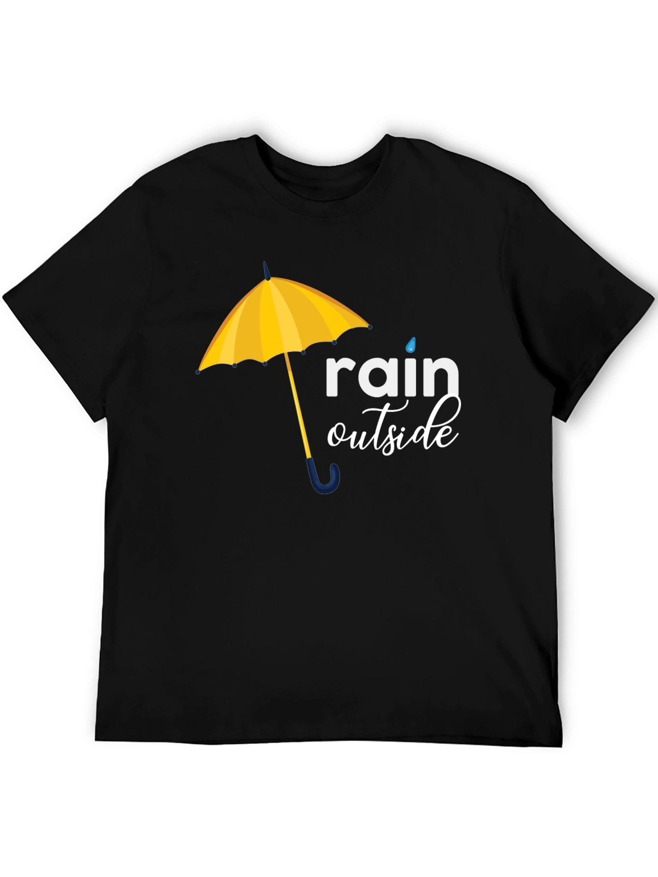 Rain Outside Graphic Tee - Black