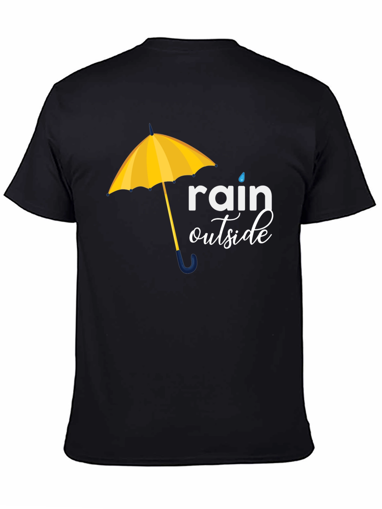 Rain Outside Graphic Tee - Black