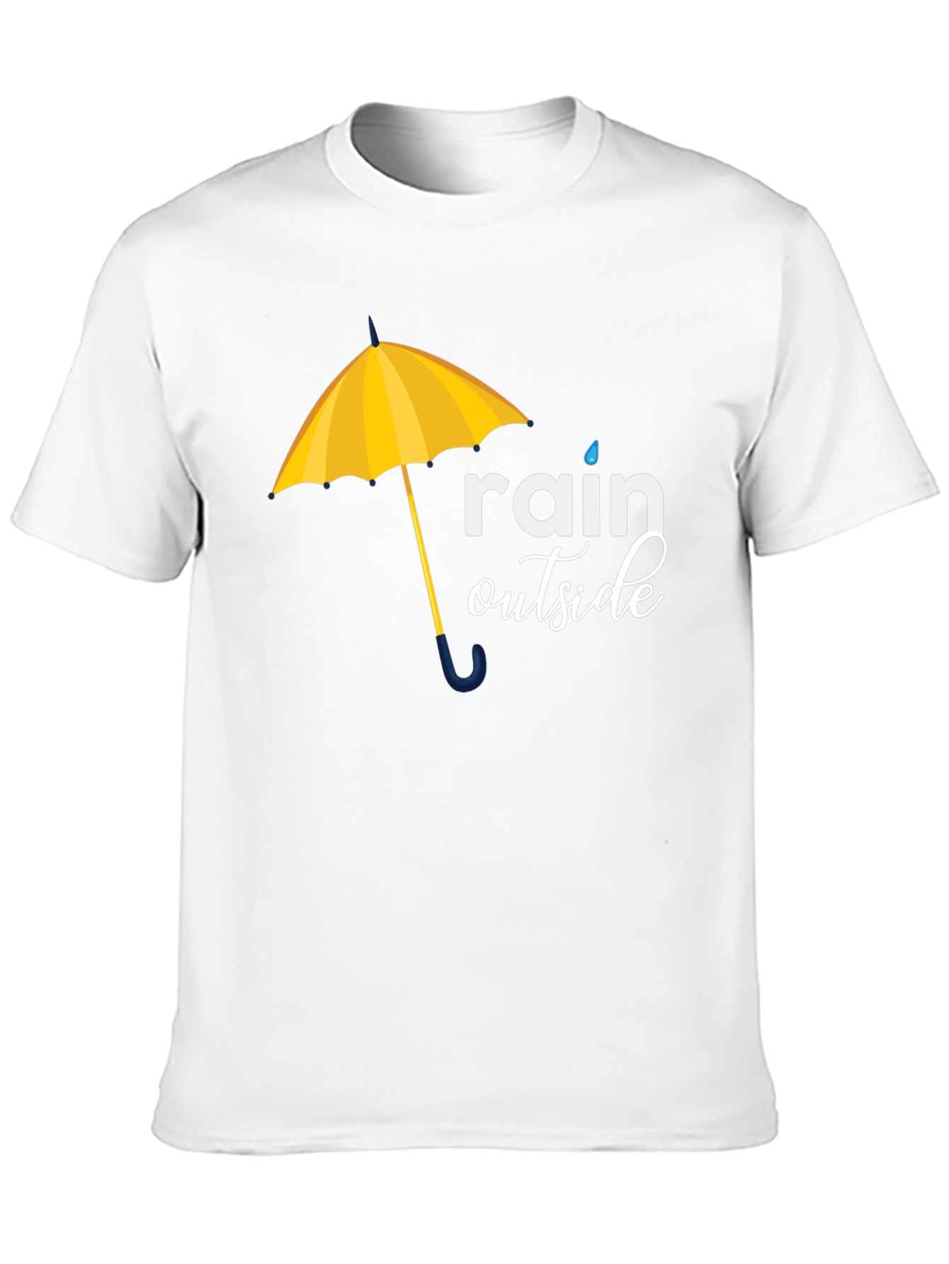 Rain Outside Graphic Tee - Black