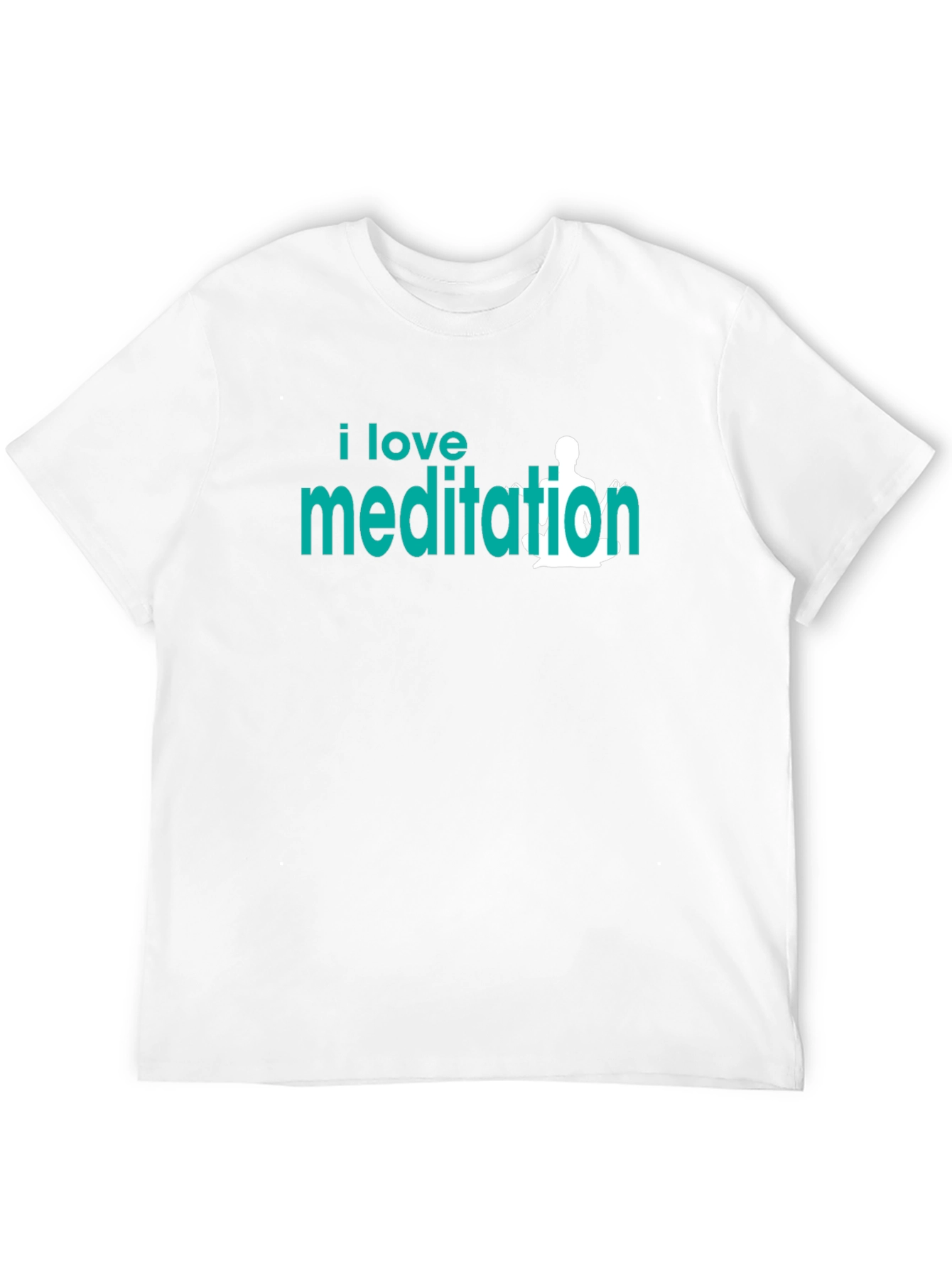 I Love Meditation Graphic T-Shirt - Black